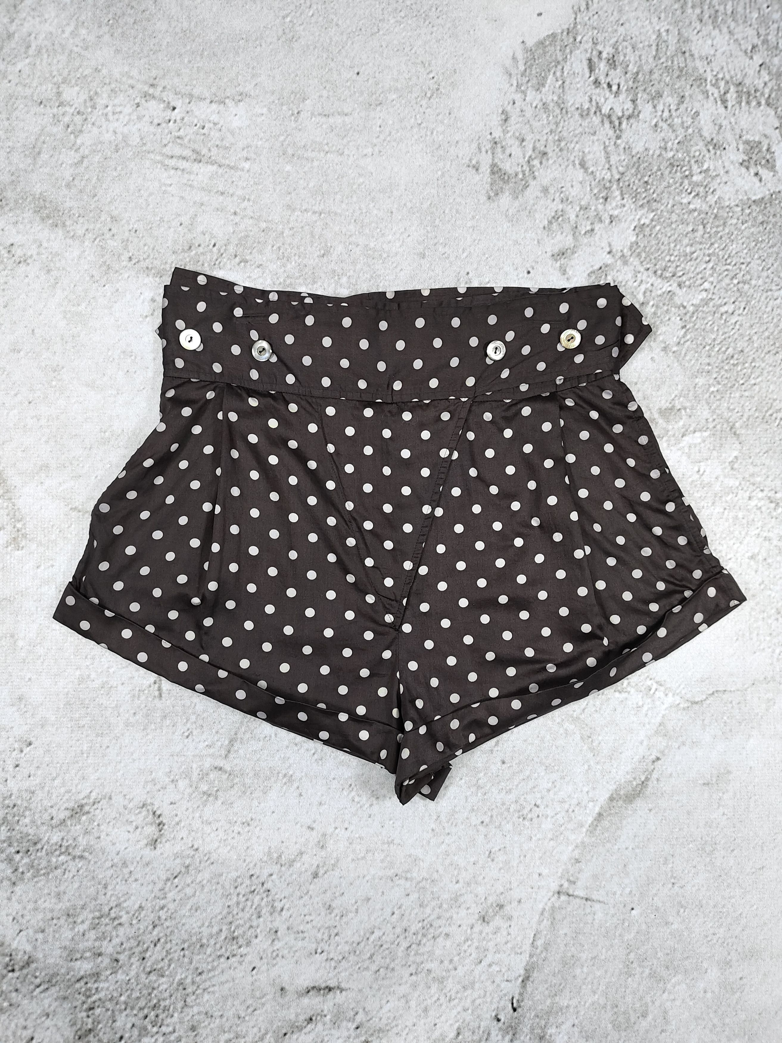 Junko Shimada 49AV Junko- 90s Archive Asymmetric PolkaDot Wrap Shorts Size 31" - 1 Thumbnail