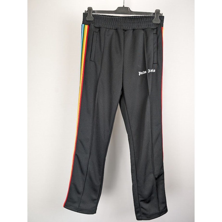 Palm Angels o1rshd1 Rainbow Track Pants in Black/Multicolor Size US 34 / EU 50 - 3 Thumbnail