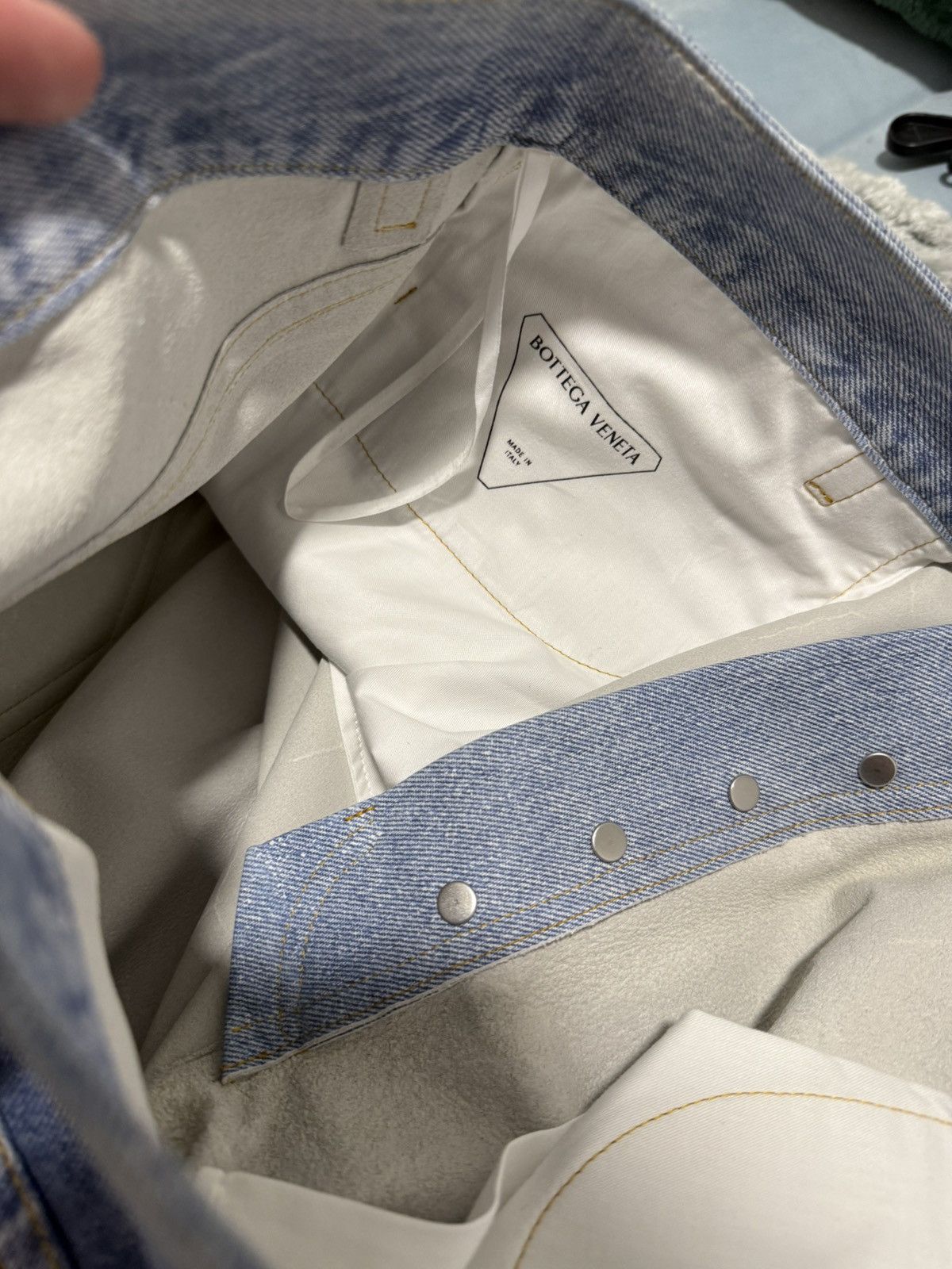 Bottega Veneta Bottega Veneta Denim print Leather jeans Size US 34 / EU 50 - 3 Thumbnail