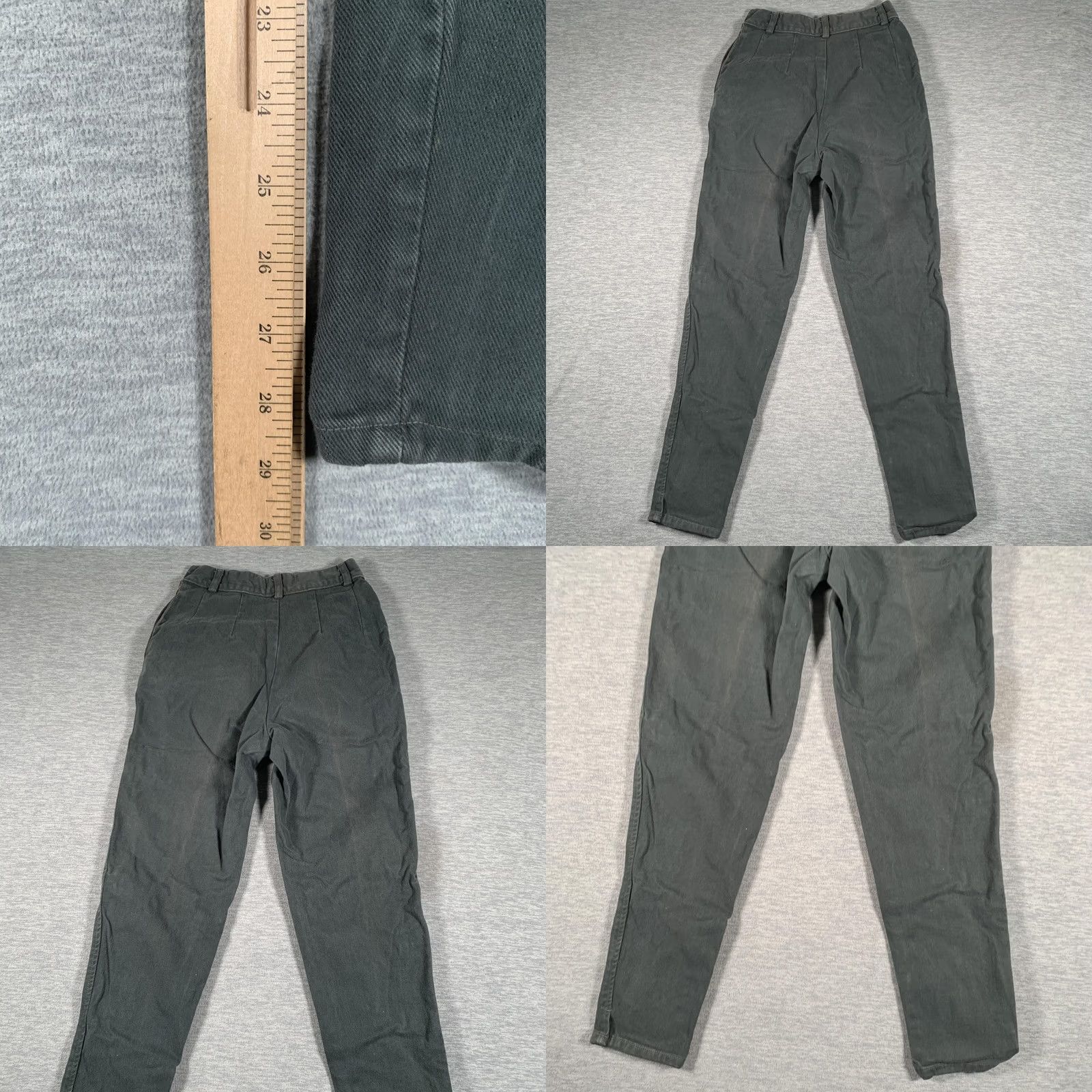 Vintage Vintage Armani Jeans Pants Womens 6 Green Cotton Tapered Chino Twill USA Size 28" / US 6 / IT 42 - 9 Thumbnail