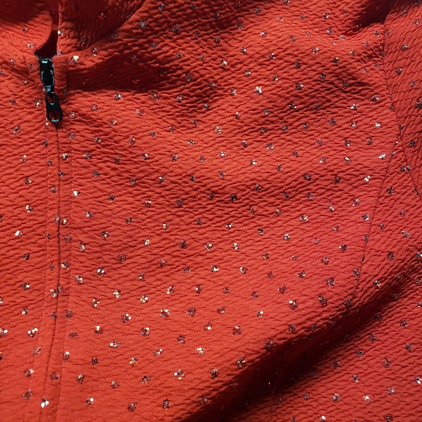 Melissa M.H.M. Melissa Harper Jacket Red Adult Women M Medium Embellished Long Sleeve Womens Top Gift 90s Concert? Size M / US 6-8 / IT 42-44 - 2 Thumbnail