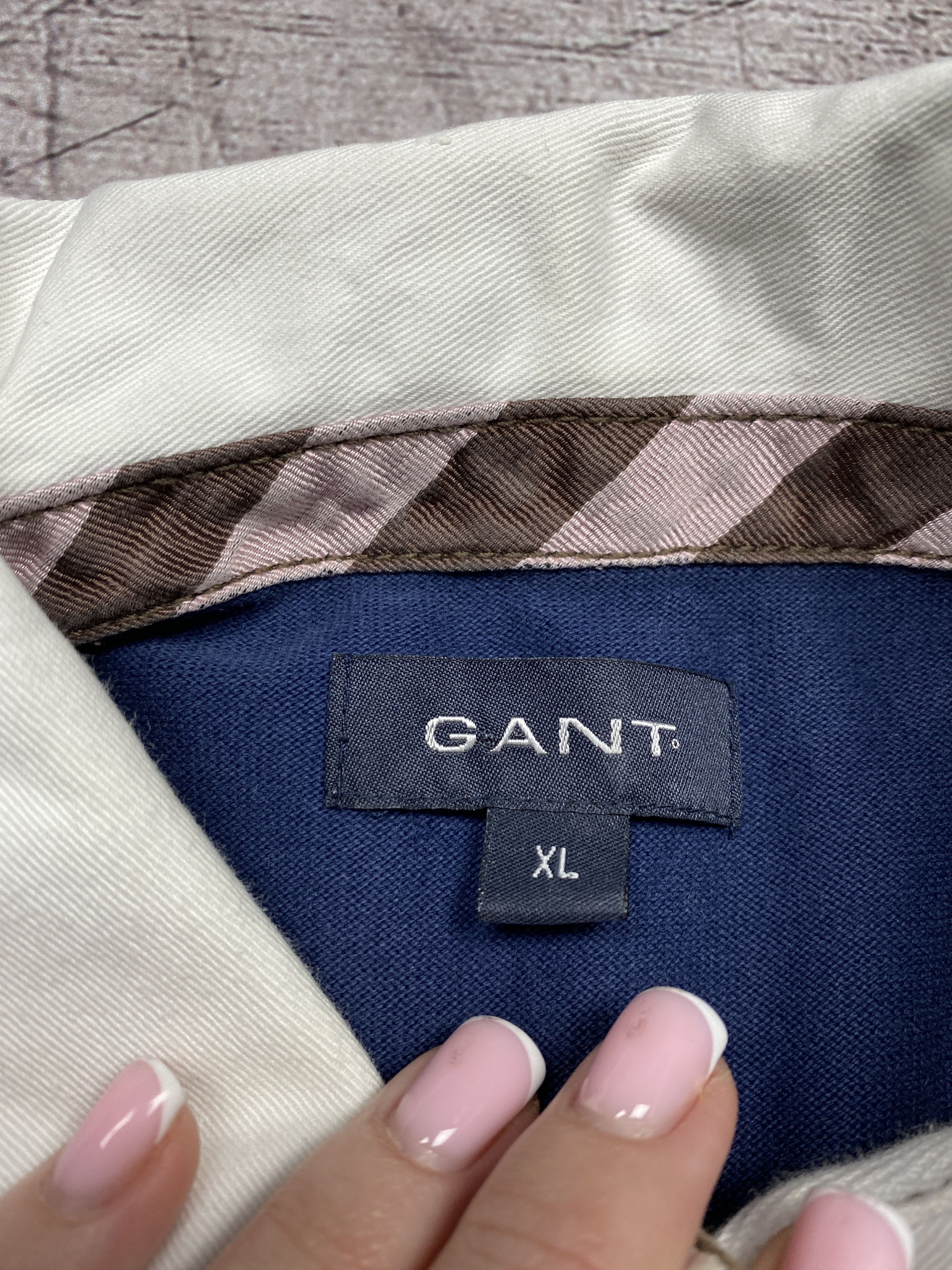 Gant × Vintage Gant Vintage Mens Rugby Long Sleeve Polo Shirt Size US XL / EU 56 / 4 - 5 Thumbnail