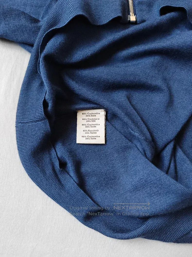 Other Hermes Cashmere sweater knitted sweater with zipper, dark Size US L / EU 52-54 / 3 - 4 Thumbnail