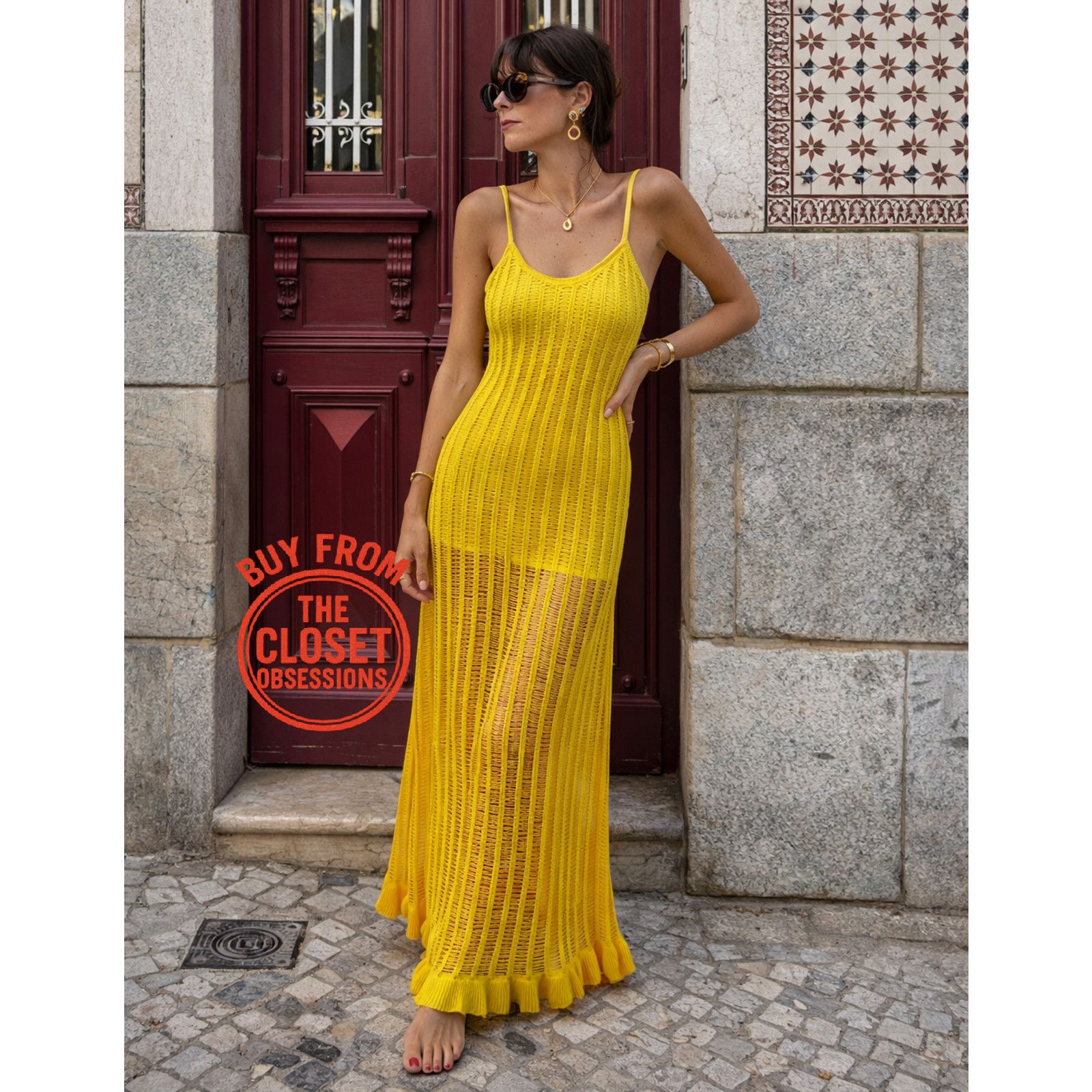 green la la land dress 16 Load Size:3.5 Tonne Loose Tipped Load slit bridesmaid dressses The fabric has a Gingham Tiered Maxi Dress