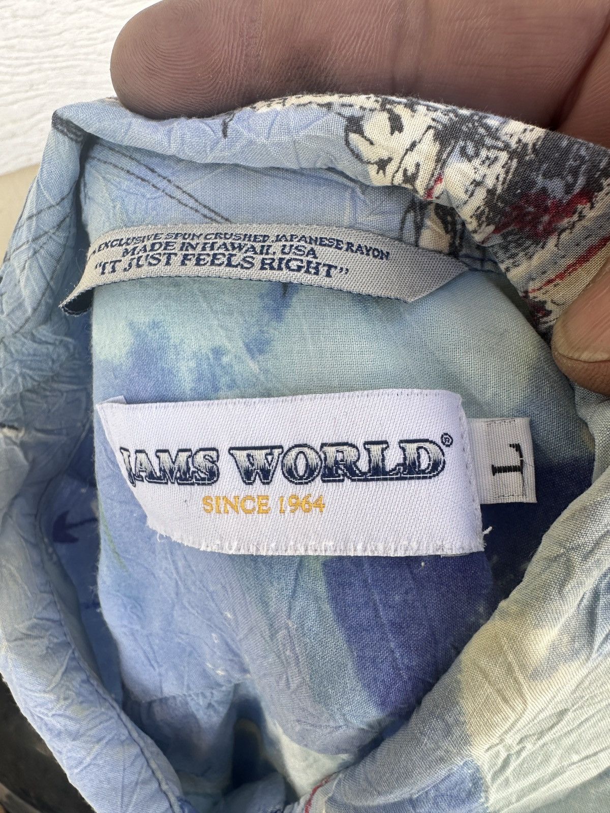 Jams World PreOwned Jams World Hawaiian Print Blue Men's Large Size US L / EU 52-54 / 3 - 4 Thumbnail