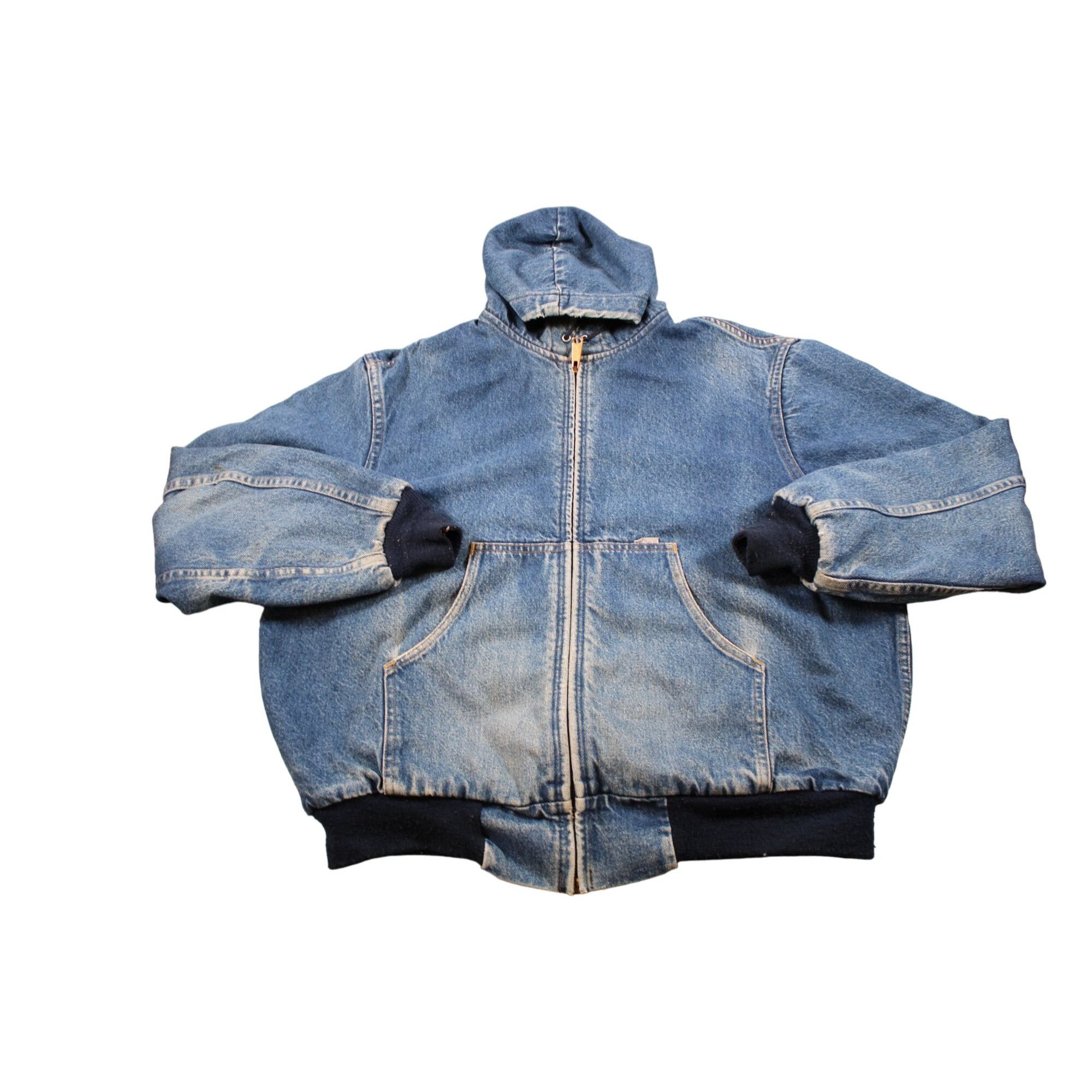 Carhartt Vintage 90's Carhartt Flannel Lined Denim Jacket Grailed