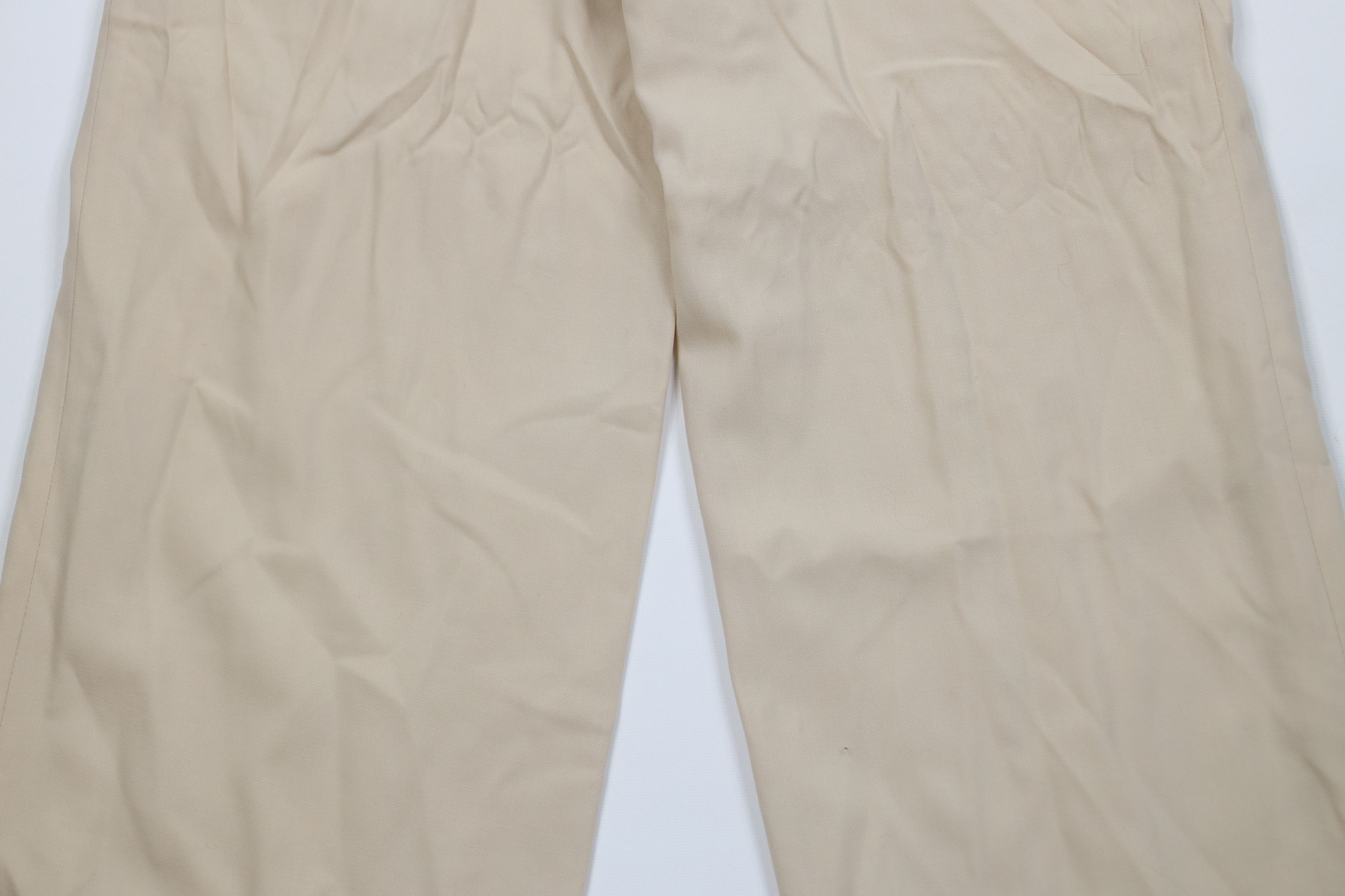 Escada Vintage Escada Knit Flared Wide Leg Pants Trousers Beige Size 38" / US 16 / IT 52 - 12 Thumbnail