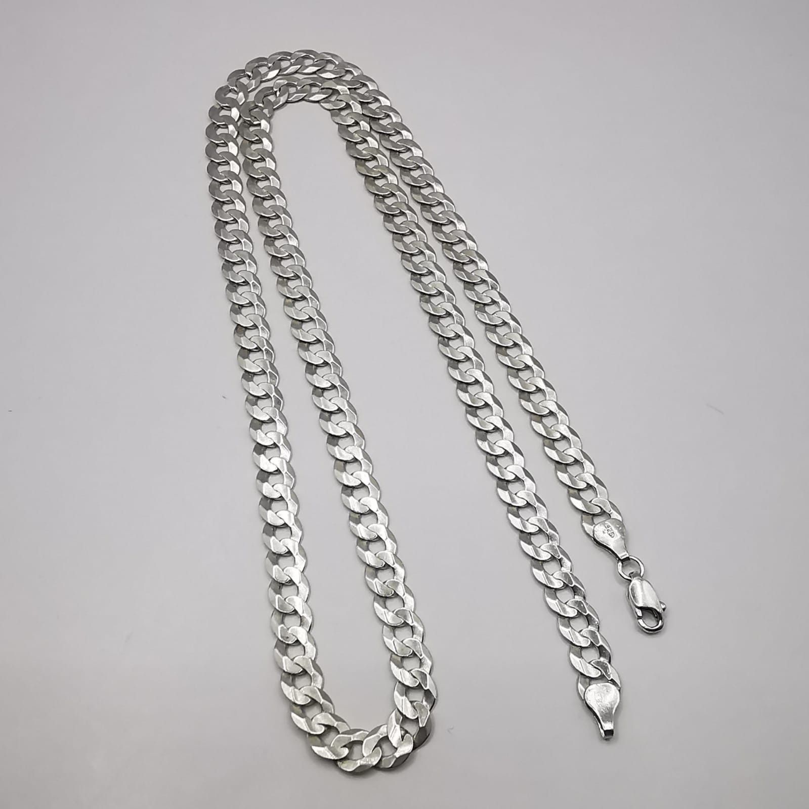 Sterling Silver Vintage Jewelry Chain, 925 Sterling Silver, Signed 29,10g Size ONE SIZE - 1 Thumbnail