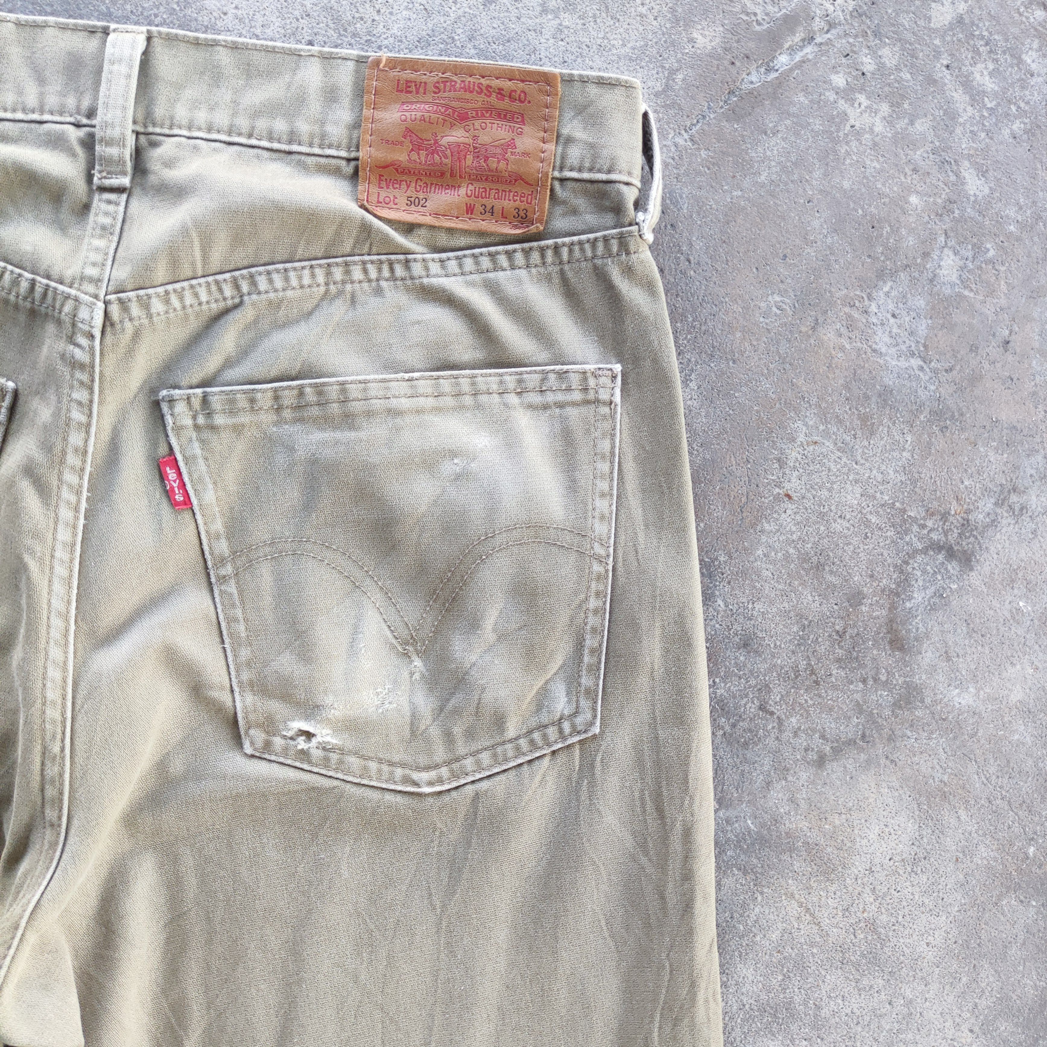 Levi's Vintage Levi's 502 Brand Casual Ripped Faded Pants Size US 34 / EU 50 - 12 Thumbnail