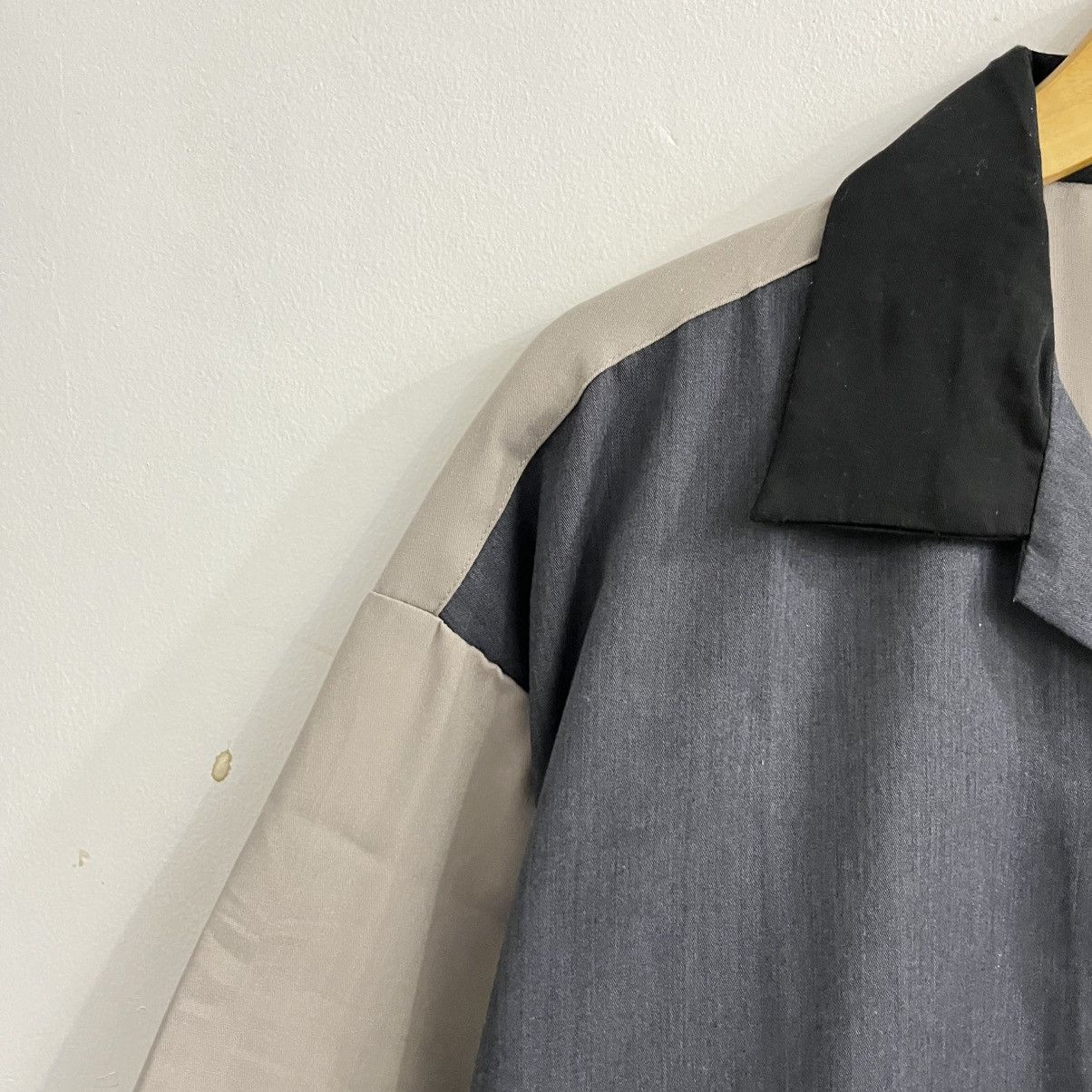 Issey Miyake Flash Blue - Color Block Button Up Shirt Size US L / EU 52-54 / 3 - 4 Thumbnail