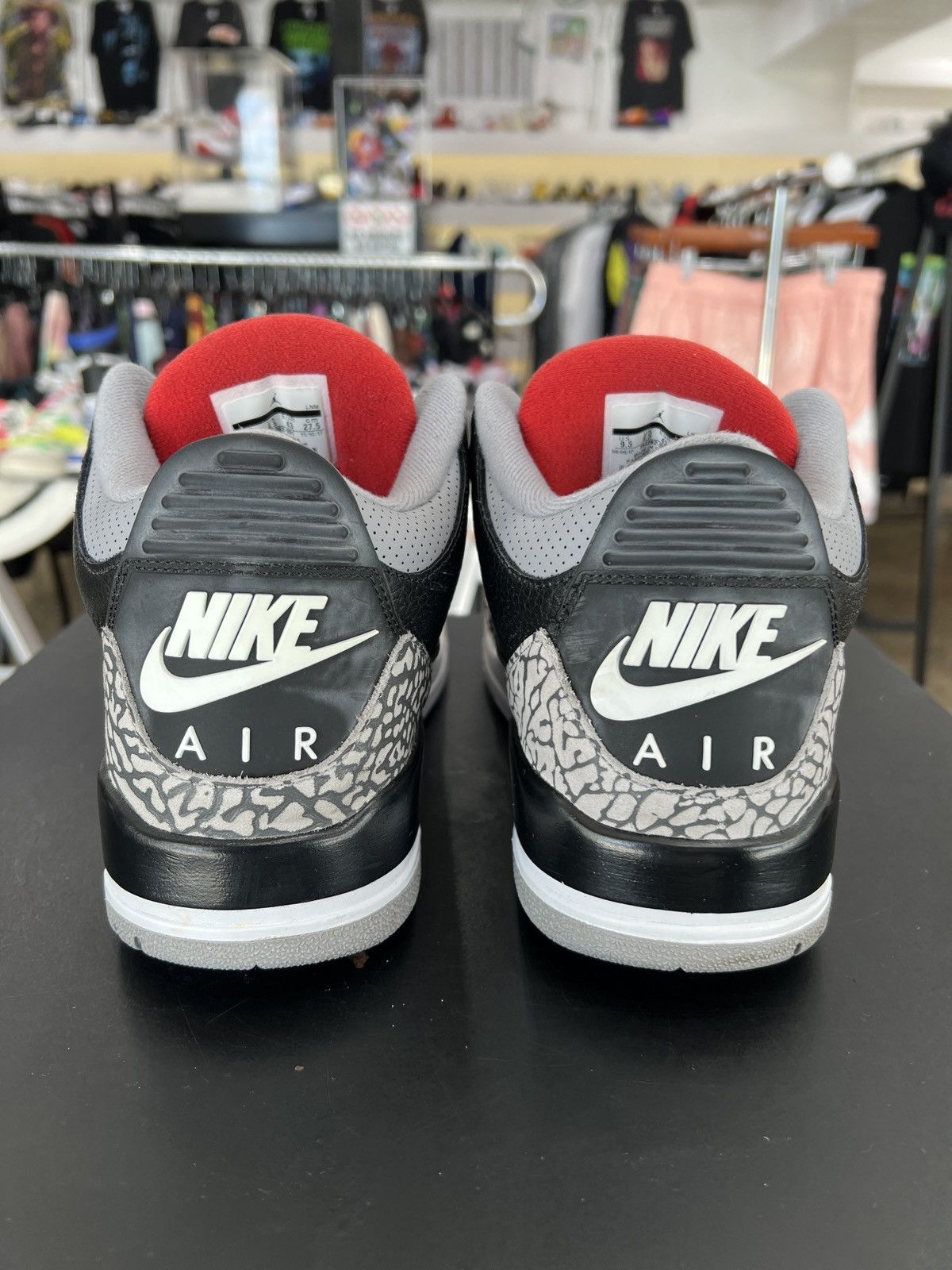 Jordan Brand Air Jordan 3 Black Cement Size 9.5 (2018) Size US 9.5 / EU 42-43 - 5 Thumbnail