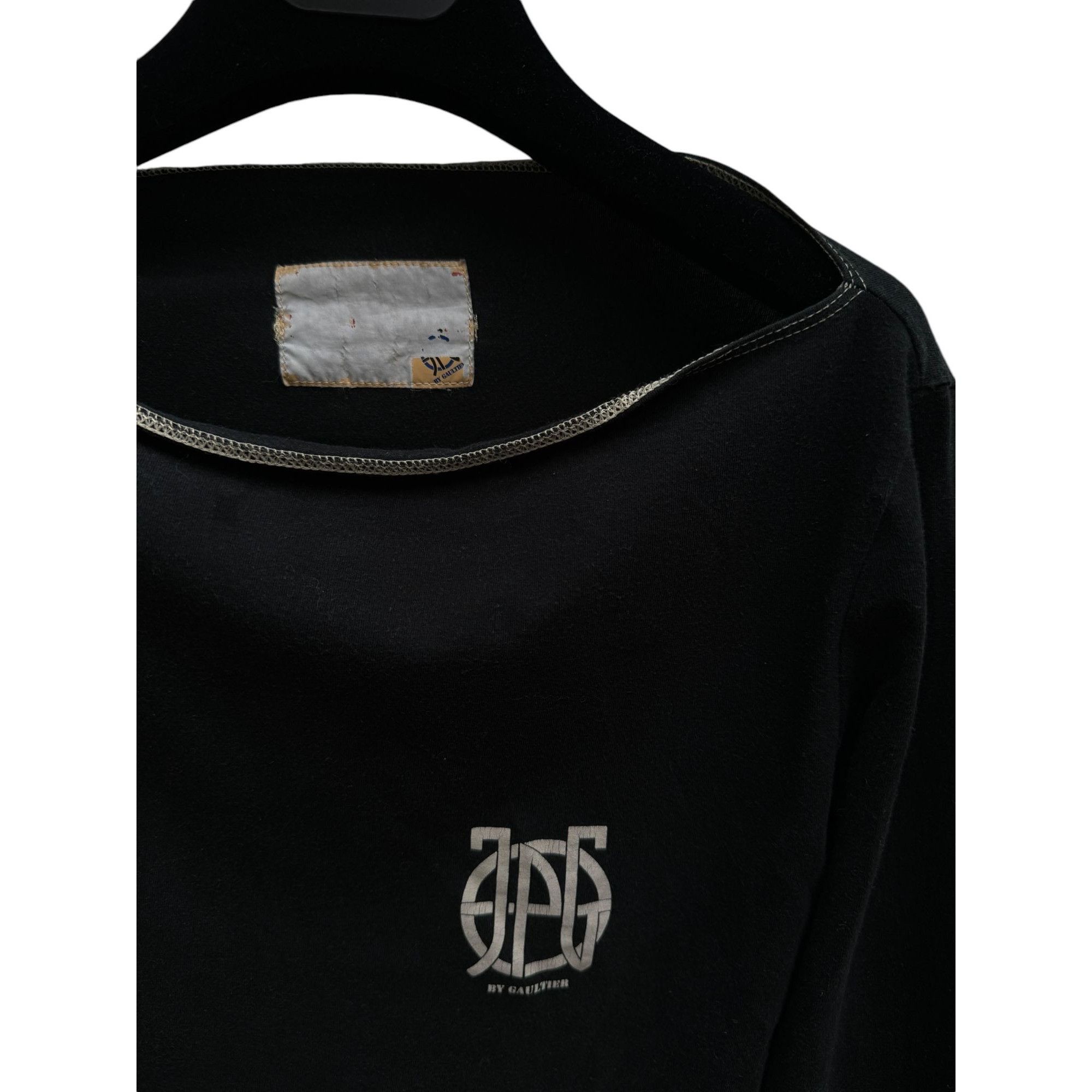 Jean Paul Gaultier Black Cotton Longsleeves Size M / US 6-8 / IT 42-44 - 3 Thumbnail