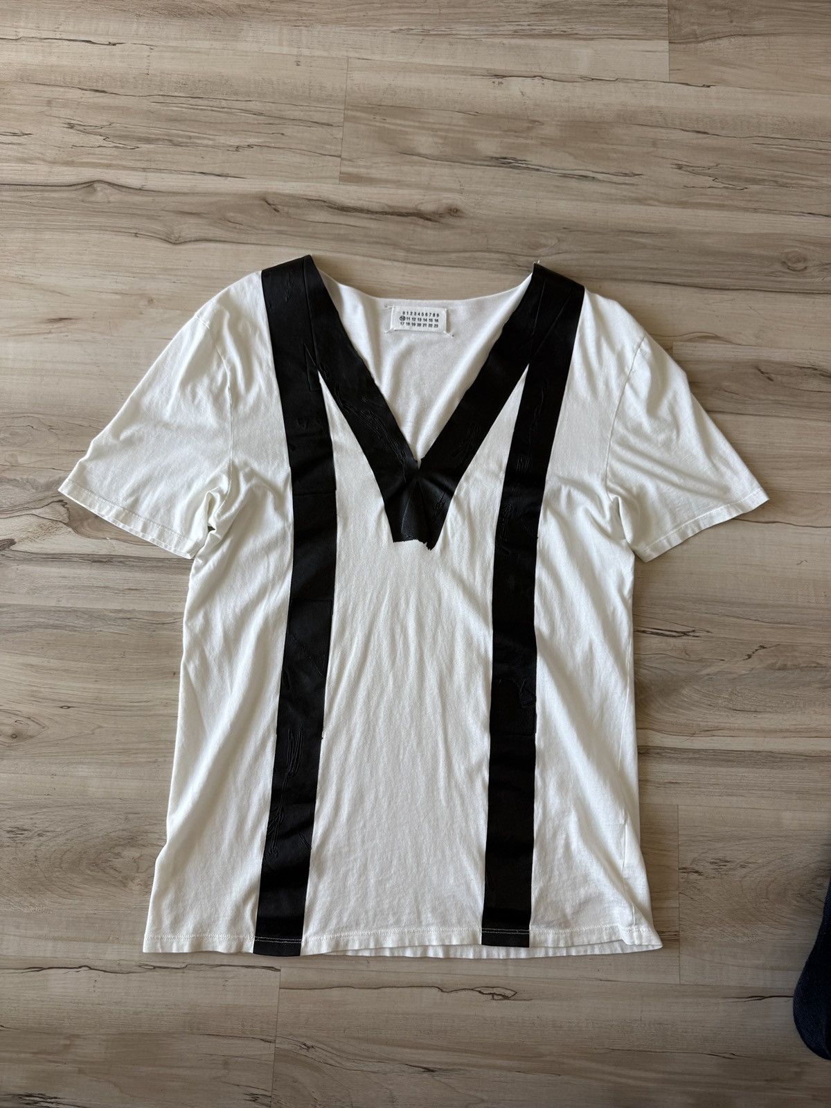 Maison Margiela Maison Margiela S/S 2009 Taped V Neck Size L / US 10 / IT 46 - 1 Thumbnail