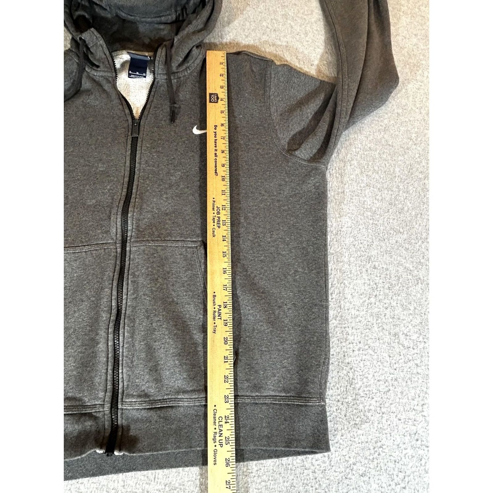 Nike Nike Jacket Mens XL Gray Full Zip Hoodie Lined Sweatshirt Sportswear Size US XL / EU 56 / 4 - 6 Thumbnail