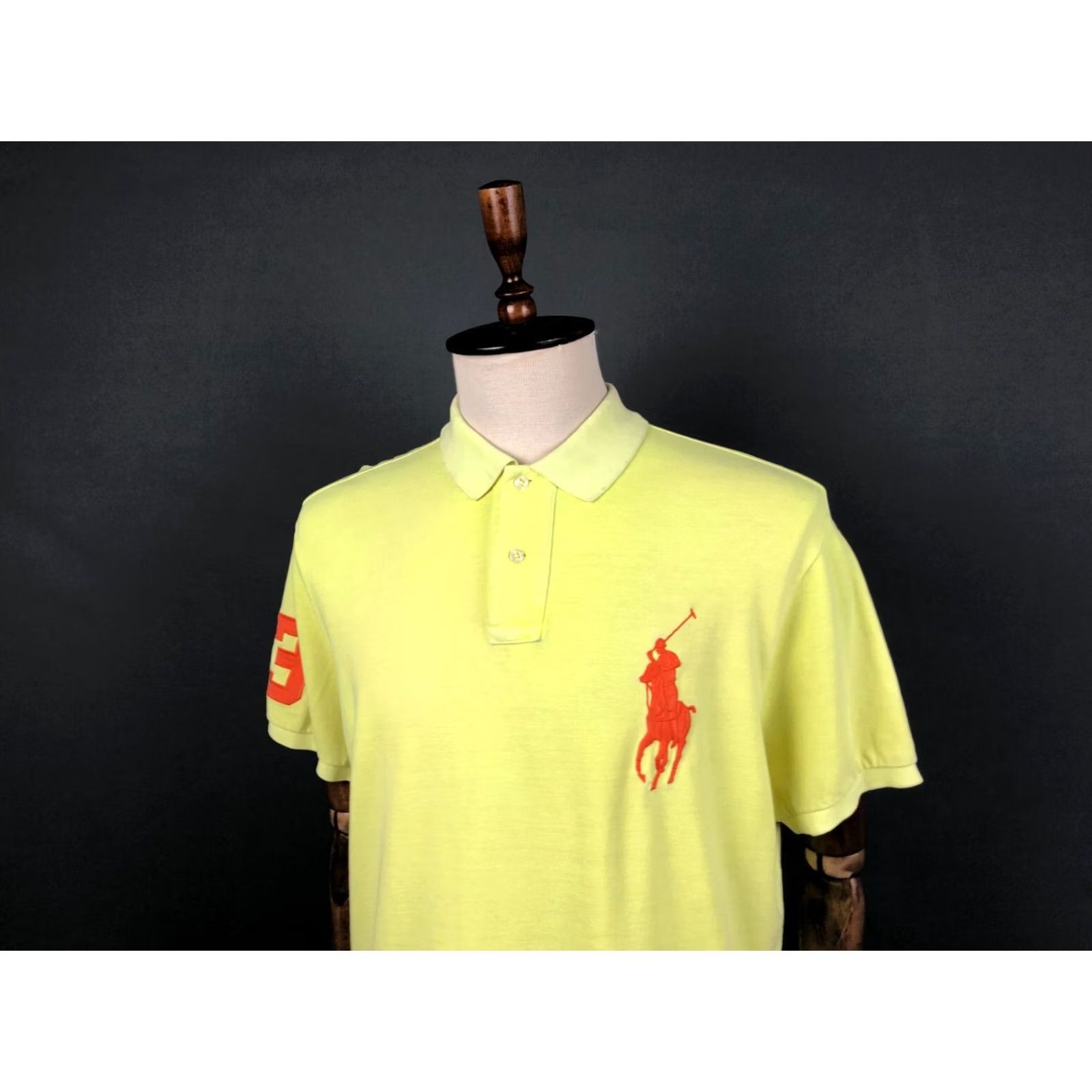 Ralph Lauren Ralph Lauren Polo Men's XL Yellow 100% Cotton Big Pony Polo Shirt Size US XL / EU 56 / 4 - 4 Thumbnail