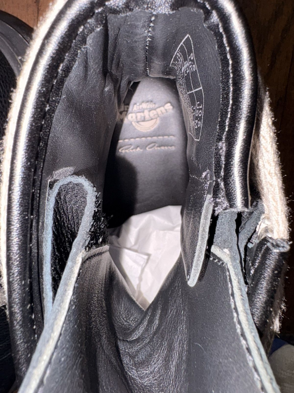 Dr. Martens × Rick Owens 1460 JMB Lace RO DMXL Size US 10.5 / EU 43-44 - 3 Thumbnail