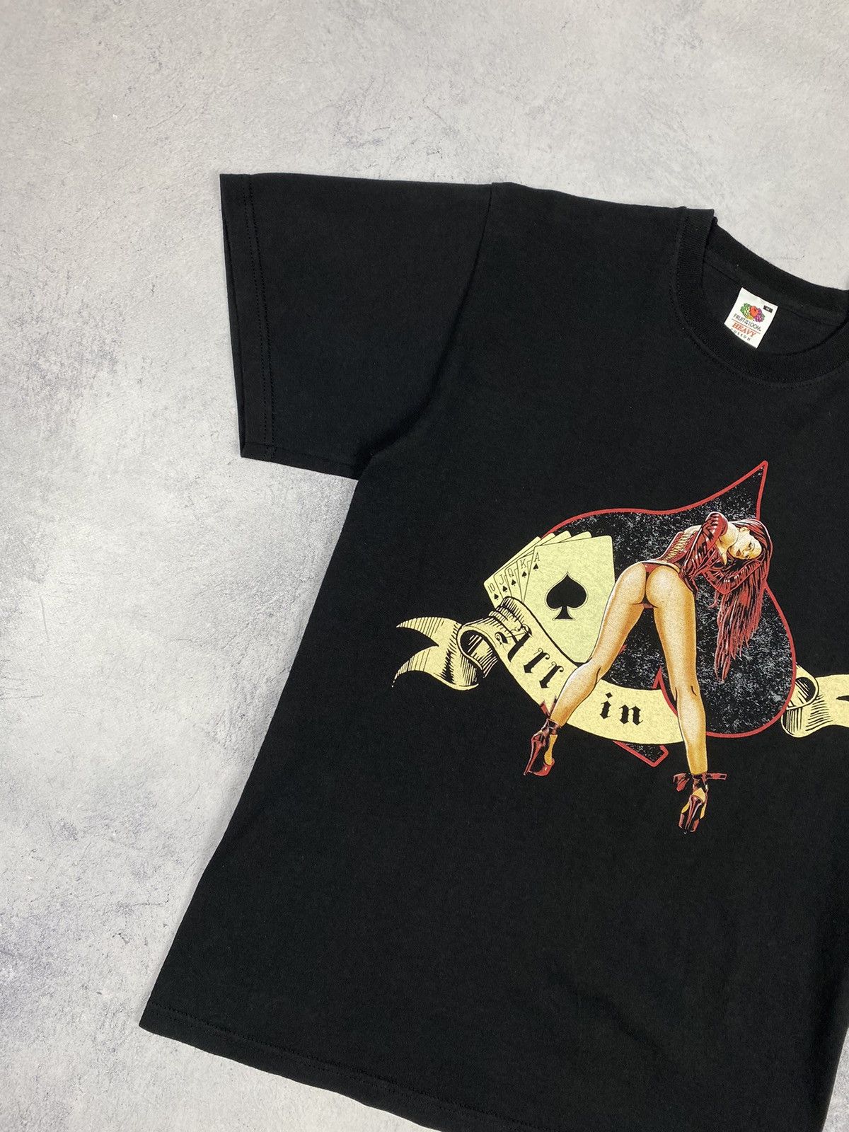 Hot Model Sex Vintage Y2K Tits BDSM Porn Sex Poker Hot Girl All in Tee Size US M / EU 48-50 / 2 - 3 Thumbnail