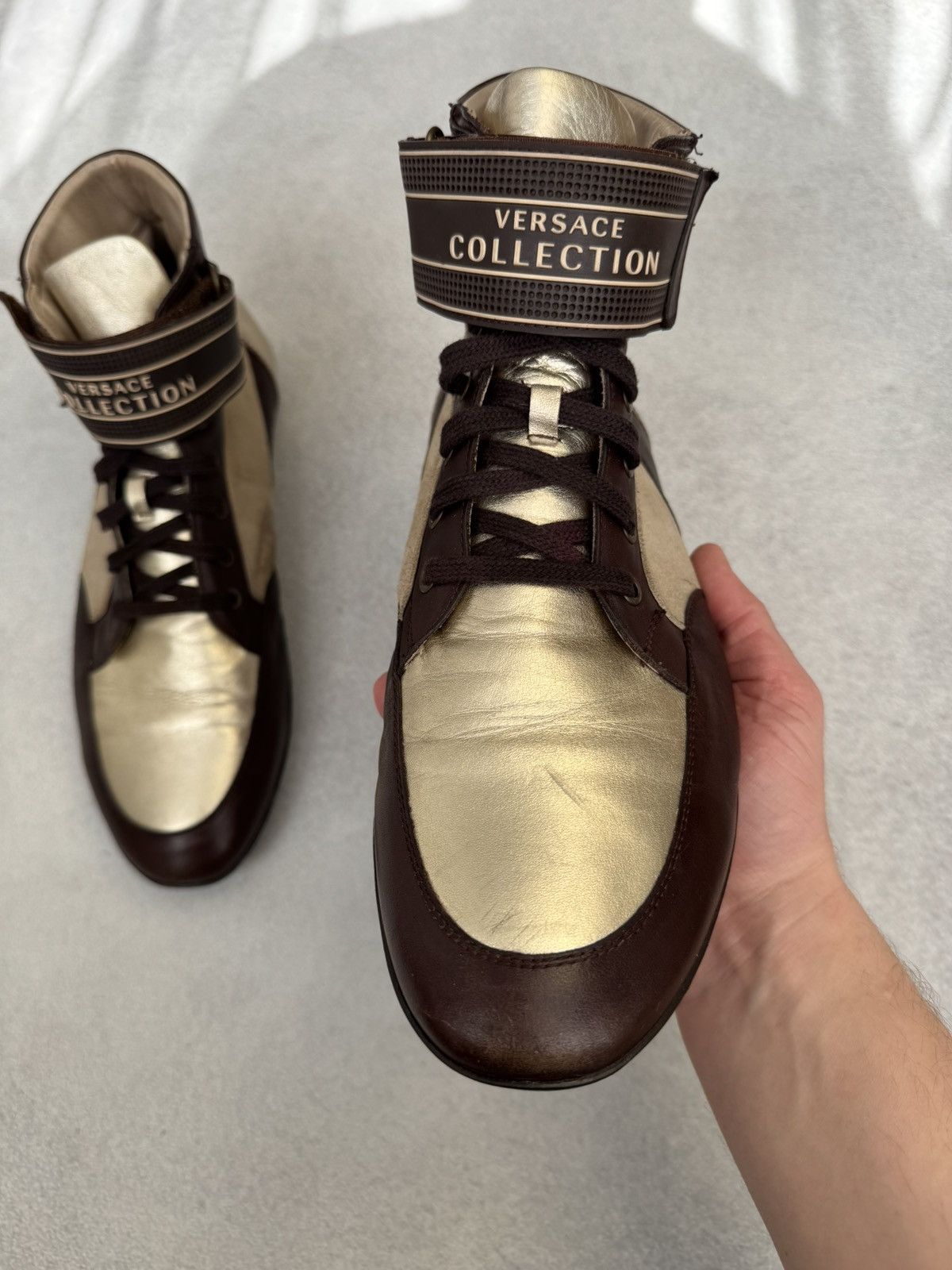 Versace Versace Hi-Top Future Sneakers Boxing Shoes US11 Size US 11 / EU 44 - 10 Thumbnail