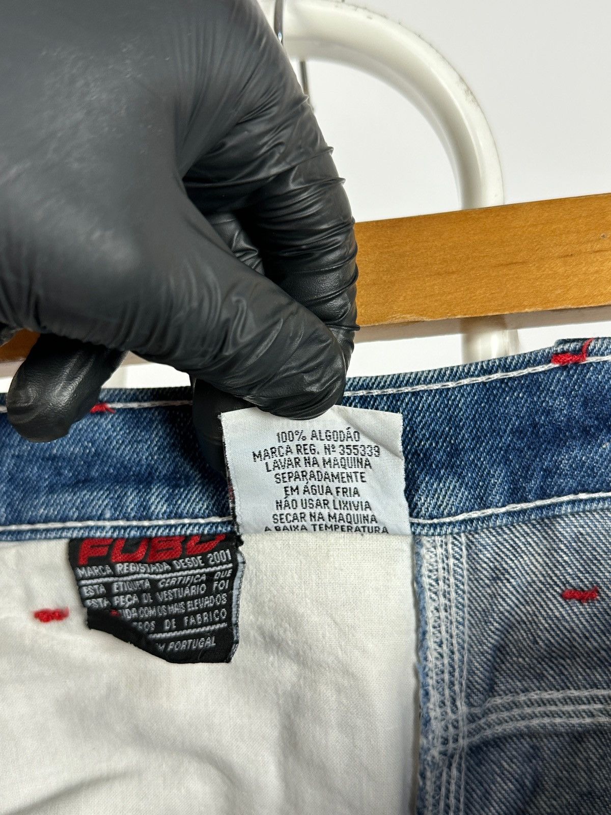 Fubu Vintage Fubu Sports Cargo Baggy Denim Pants Rap Style Size US 28 / EU 44 - 21 Thumbnail