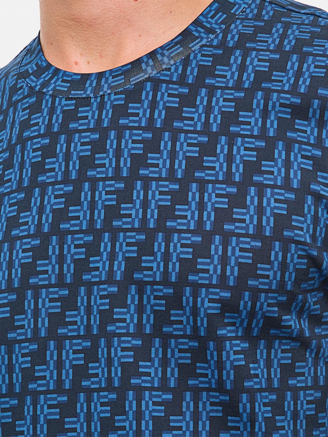 Fendi o1s1wg111225 T-Shirt in Blue Size US M / EU 48-50 / 2 - 3 Thumbnail