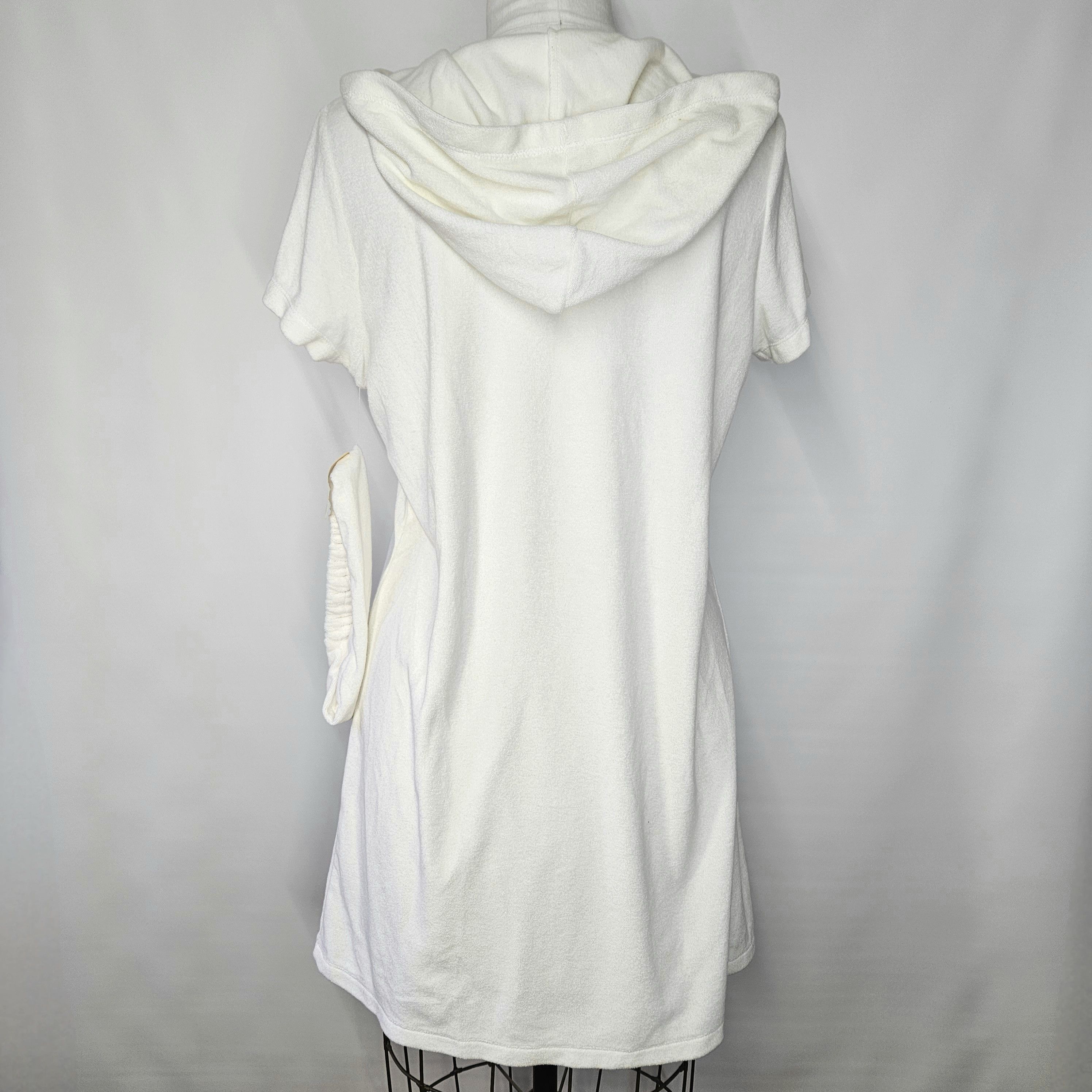 Van Heusen Van Heusen Size L NEW Cover-Up White Terry Cloth Dress VNeck Size L / US 10 / IT 46 - 4 Thumbnail