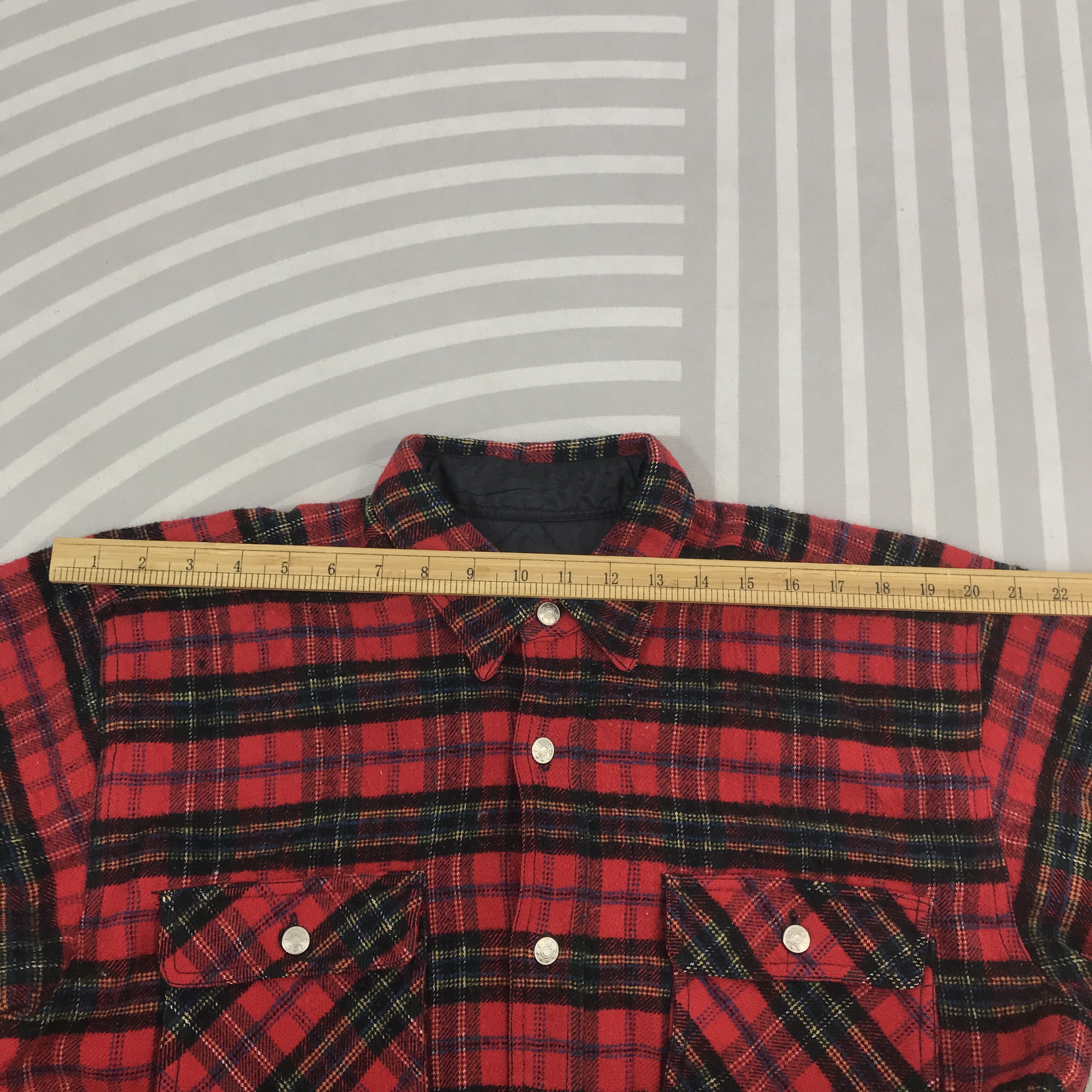 Japanese Brand × Vintage Vintage Romantic Flannel design button Jacket Size US L / EU 52-54 / 3 - 7 Thumbnail