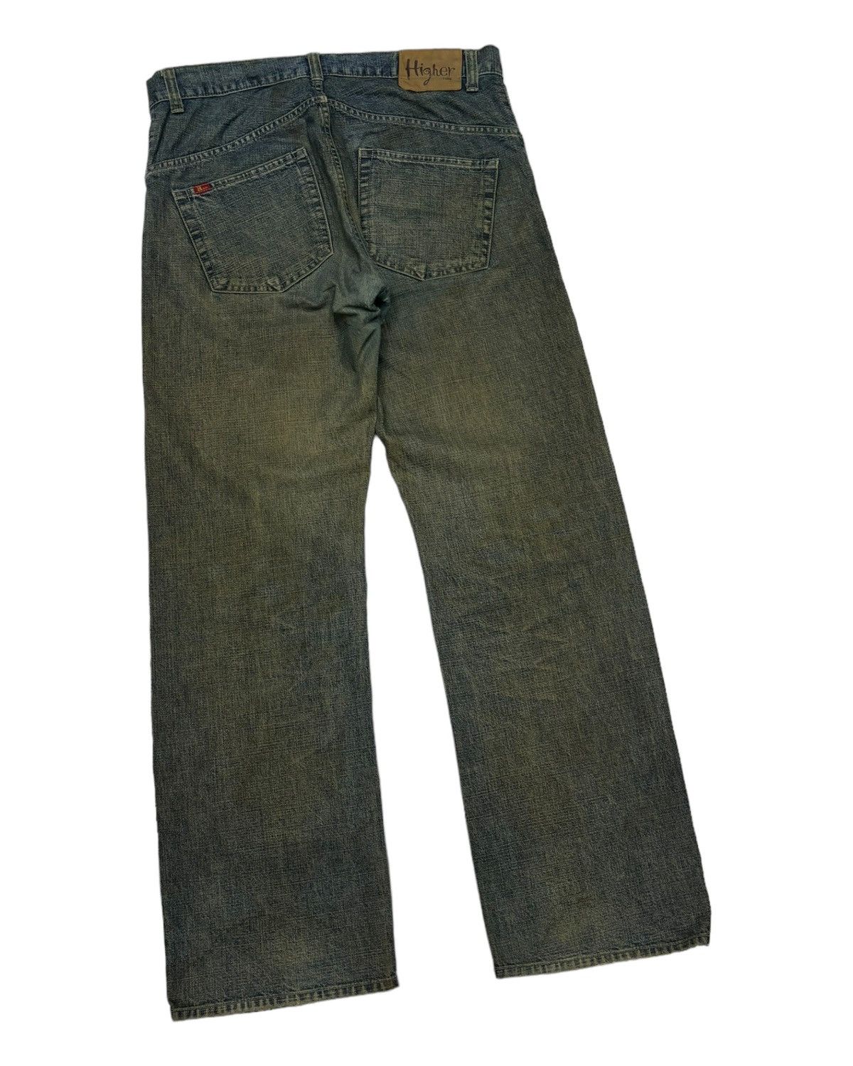 Hysteric Glamour 🔥HIGHER RULES RUSTY MUD WASH BAGGY DISTRESS DENIM JEANS Size US 34 / EU 50 - 4 Thumbnail