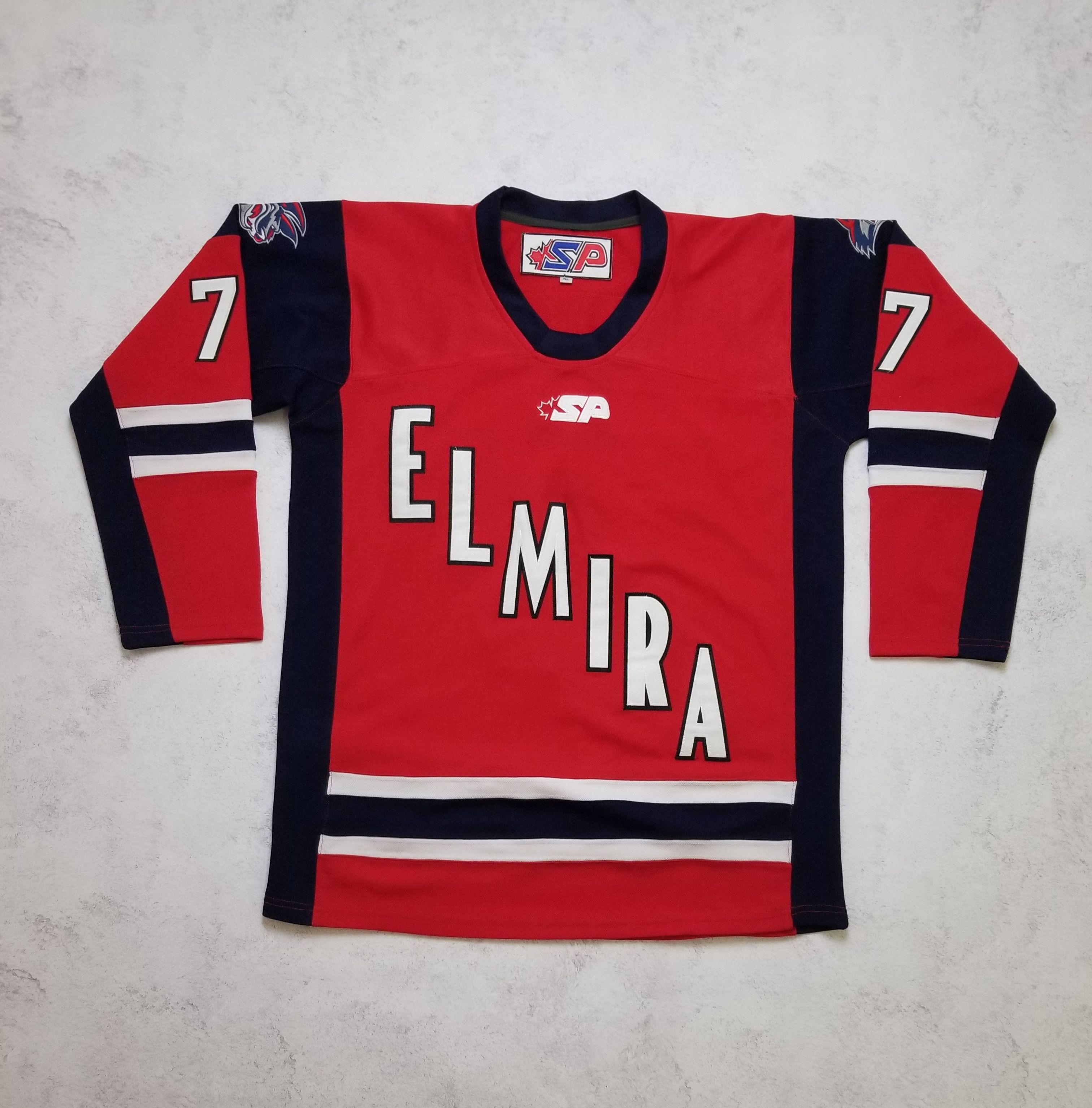 Other Ben Blood Elmira Jackals Hockey ECHL Stitched Sewn Jersey Size US L / EU 52-54 / 3 - 1 Thumbnail