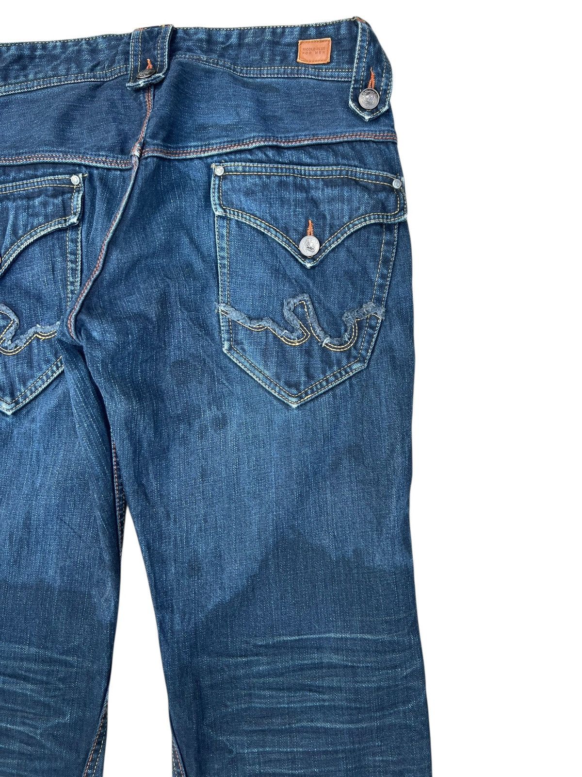 Nicole Club Nicole Club For Men Oily Waxed Denim Jeans Size US 31 - 16 Thumbnail
