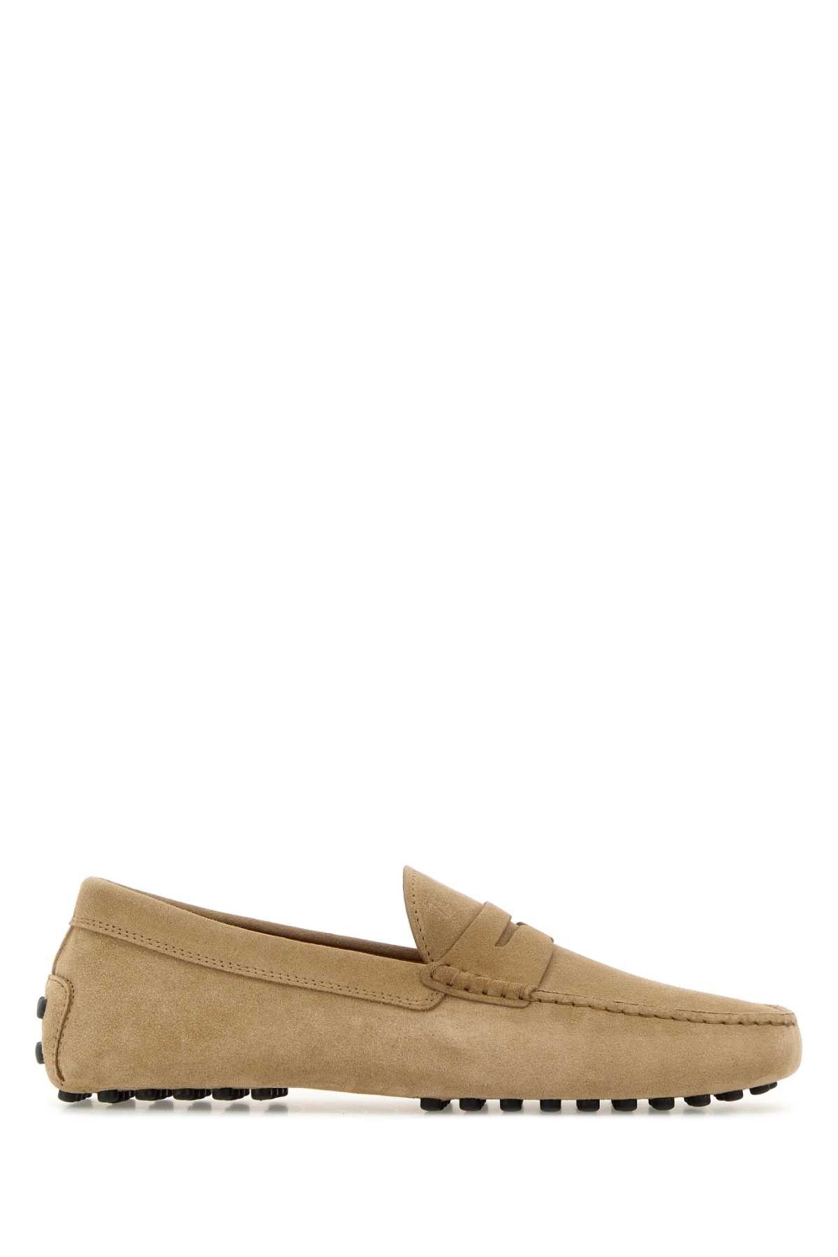 Tod's Beige Suede Loafers Size US 10 / EU 43 - 1 Thumbnail