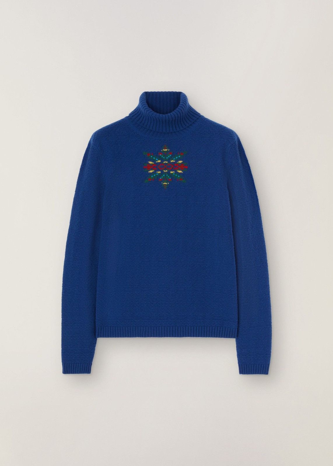 Loro Piana o1srvl11e0125 Bernina Baby Cashmere Sweater in Blue Size L / US 10 / IT 46 - 1 Thumbnail