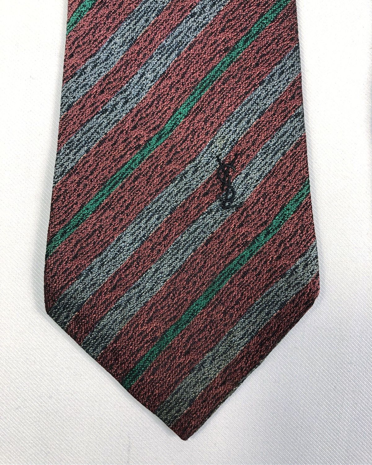 Yves Saint Laurent Rare Vintage Yves Saint Lurent YSL Silk Tie Size ONE SIZE - 4 Thumbnail