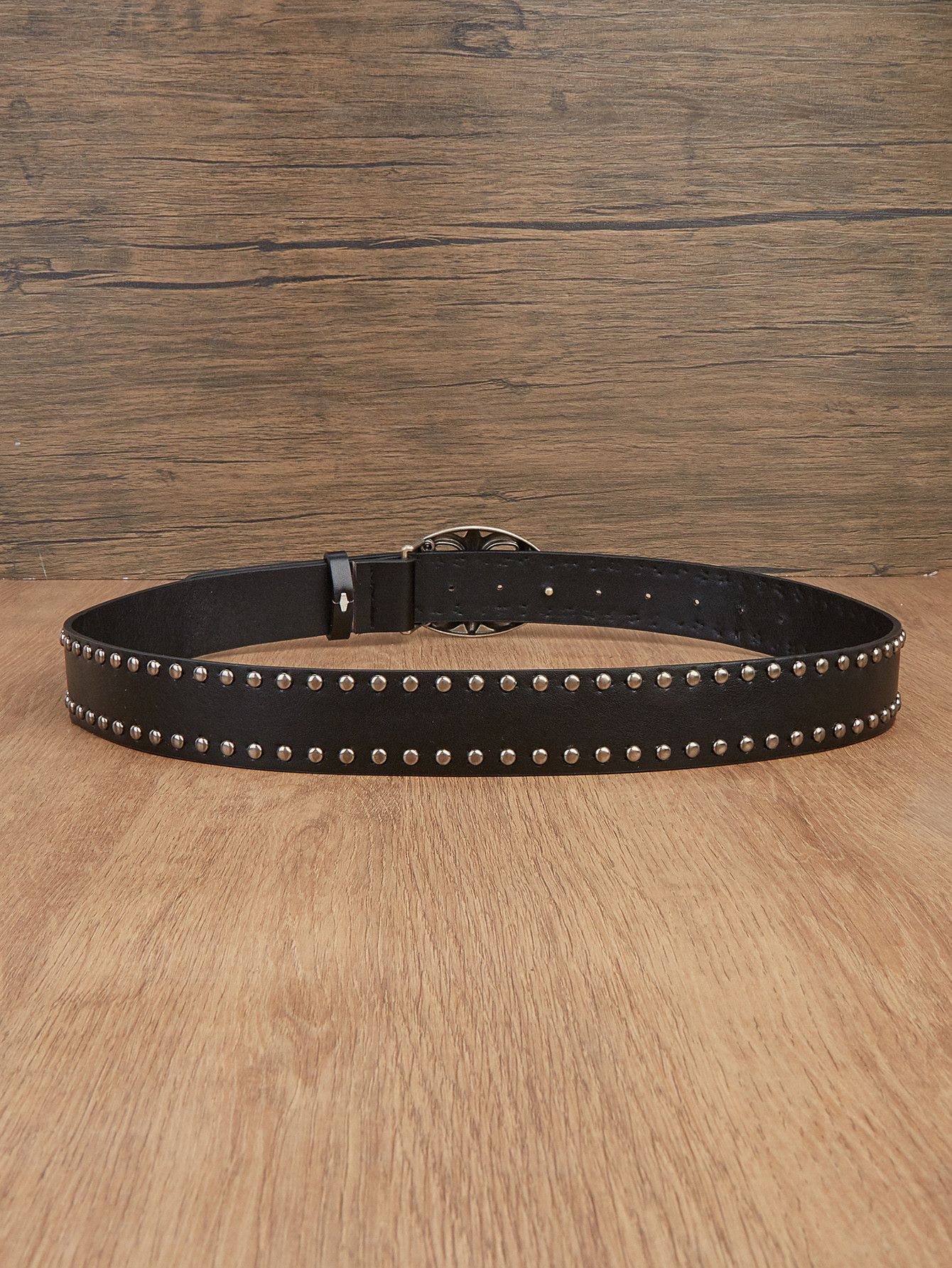 Japanese Brand × Vintage Y2K Punk Floral Cross Buckle Belt Size 32 - 3 Thumbnail