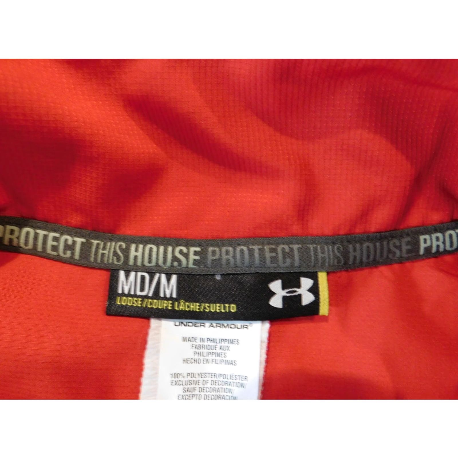 Under Armour Under Armour Sweater Pullover Mock Neck Long Sleeve Red M Regular Mens Colorful Knit Stitch Size US M / EU 48-50 / 2 - 5 Thumbnail