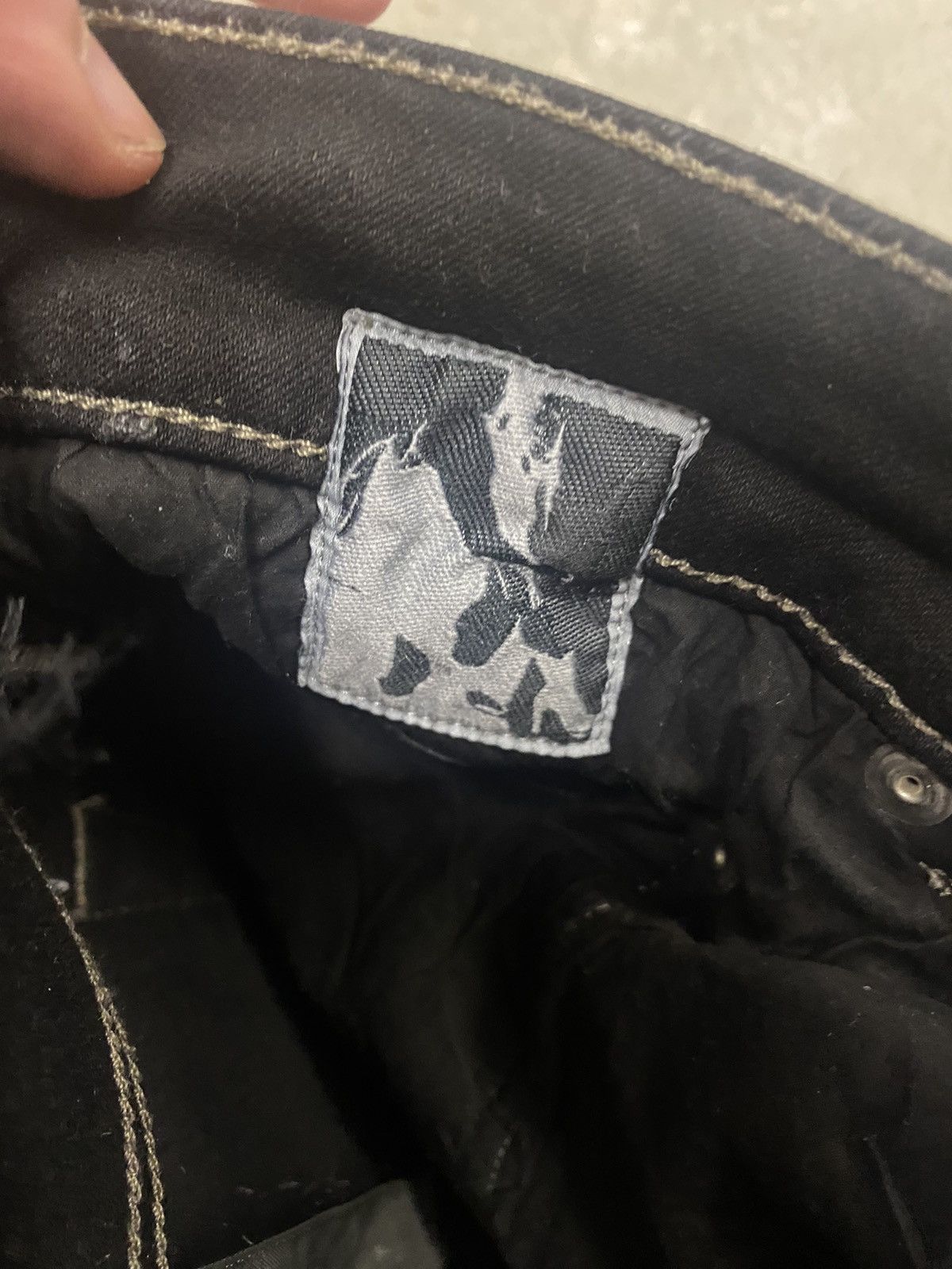 Rick Owens Drkshdw Rick Owens Thrashed Tyrone Waxed Denim Size US 31 - 4 Thumbnail