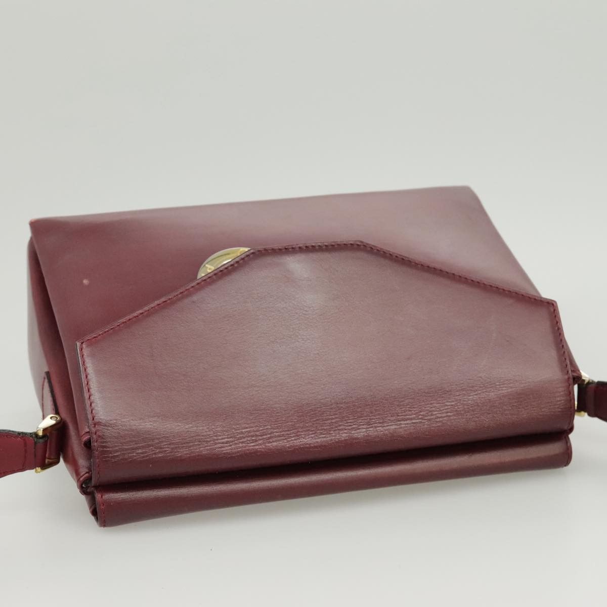 Celine CELINE Shoulder Bag Leather Wine Red Gold Size ONE SIZE - 6 Thumbnail