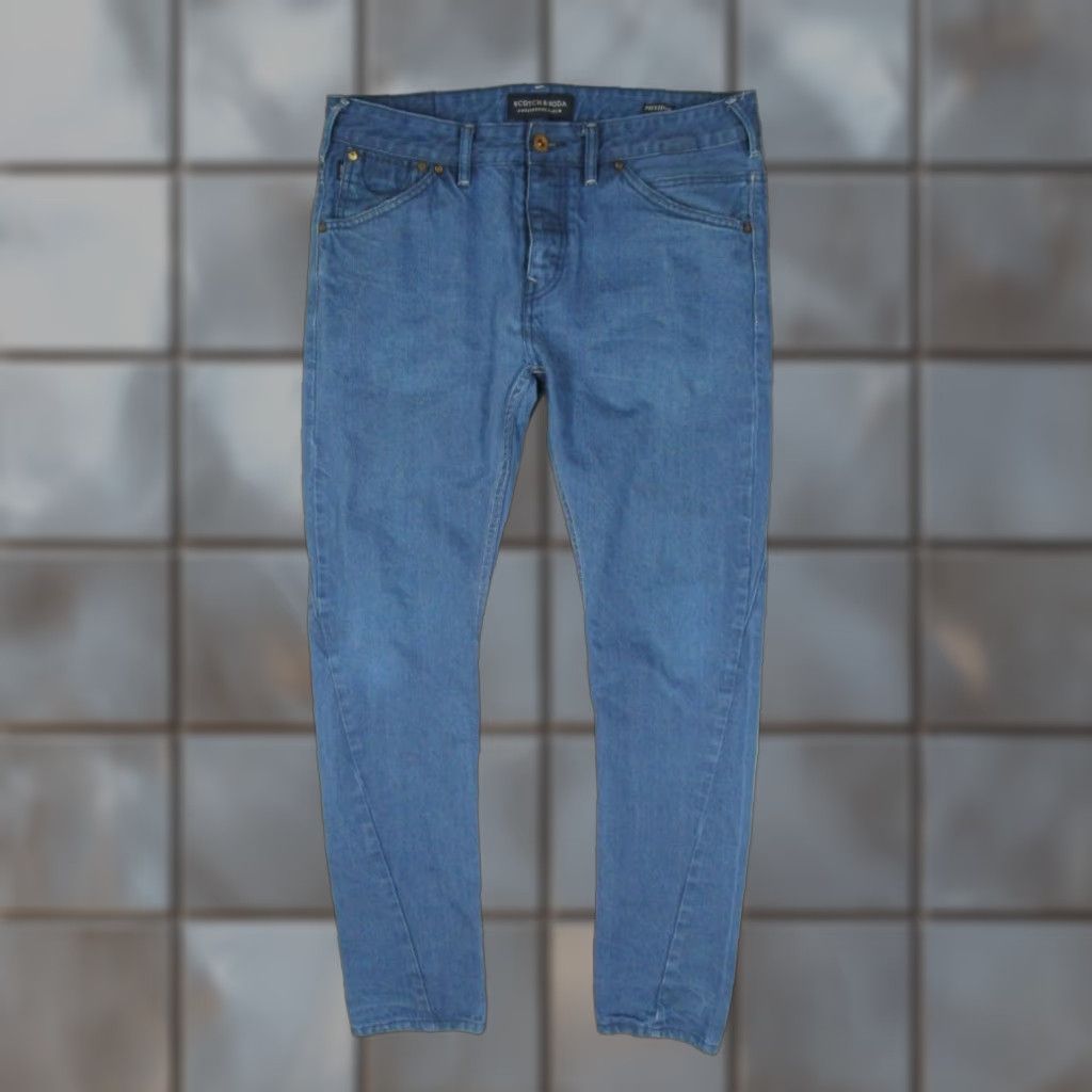 Scotch & Soda Scotch & Soda Jeans Mens 32 Blue Slim Fit Phaidon Button Fly Cotton Denim Blue Skinny Men Size US 32 / EU 48 - 1 Thumbnail