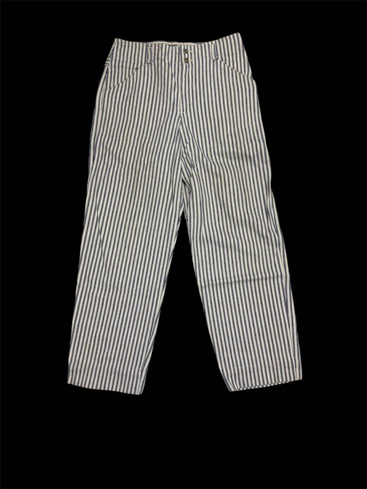 Vintage STRIPE PANTS WORK WEAR BY LIZ WEAR MADE IN USA HICKORY STYLE Size US 30 / EU 46 - 2 Thumbnail
