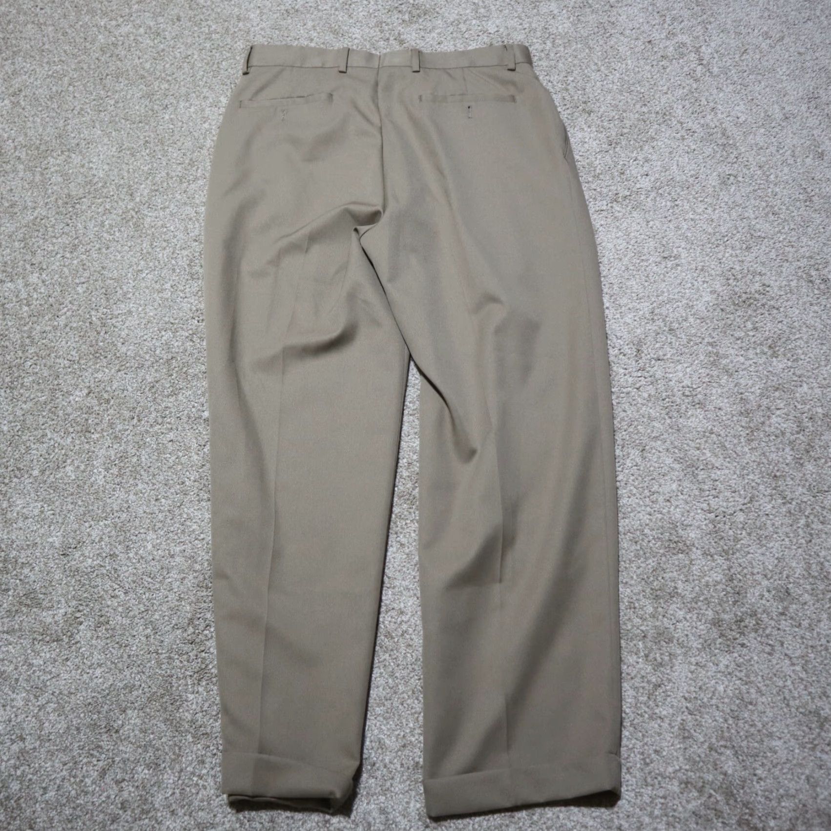 Vintage Braggi Pants Mens Martin 150s P/V Twill Khaki 34x29 Regular Slim Straight Button Zip Belt Loops Casul Dress N/A Size US 34 / EU 50 - 5 Thumbnail