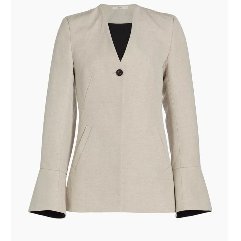CO Co Peplum Cuff Jacket flared sleeves single-button closure Size XS / US 0-2 / IT 36-38 - 1 Thumbnail