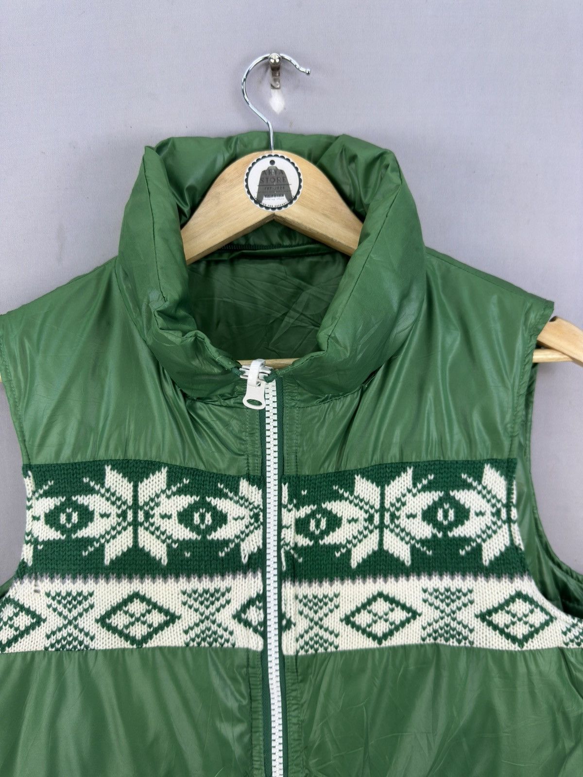 Japanese Brand Noyet Navajo Knit Reversible Puffer Vest Size US S / EU 44-46 / 1 - 9 Thumbnail