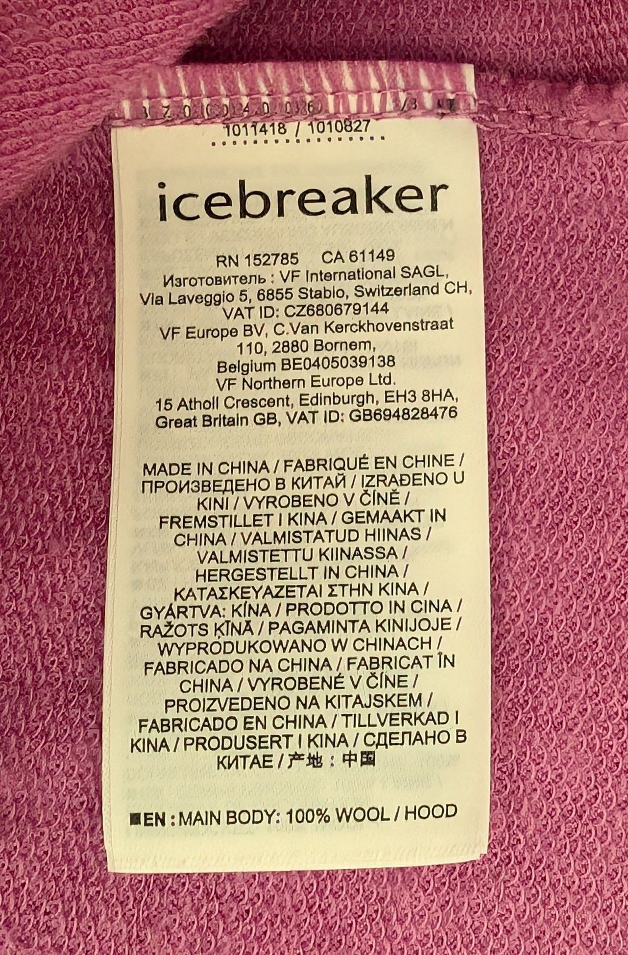 Icebreaker Icebreaker 100% Merino Wool Full Zip Hoodie Size L / US 10 / IT 46 - 4 Thumbnail