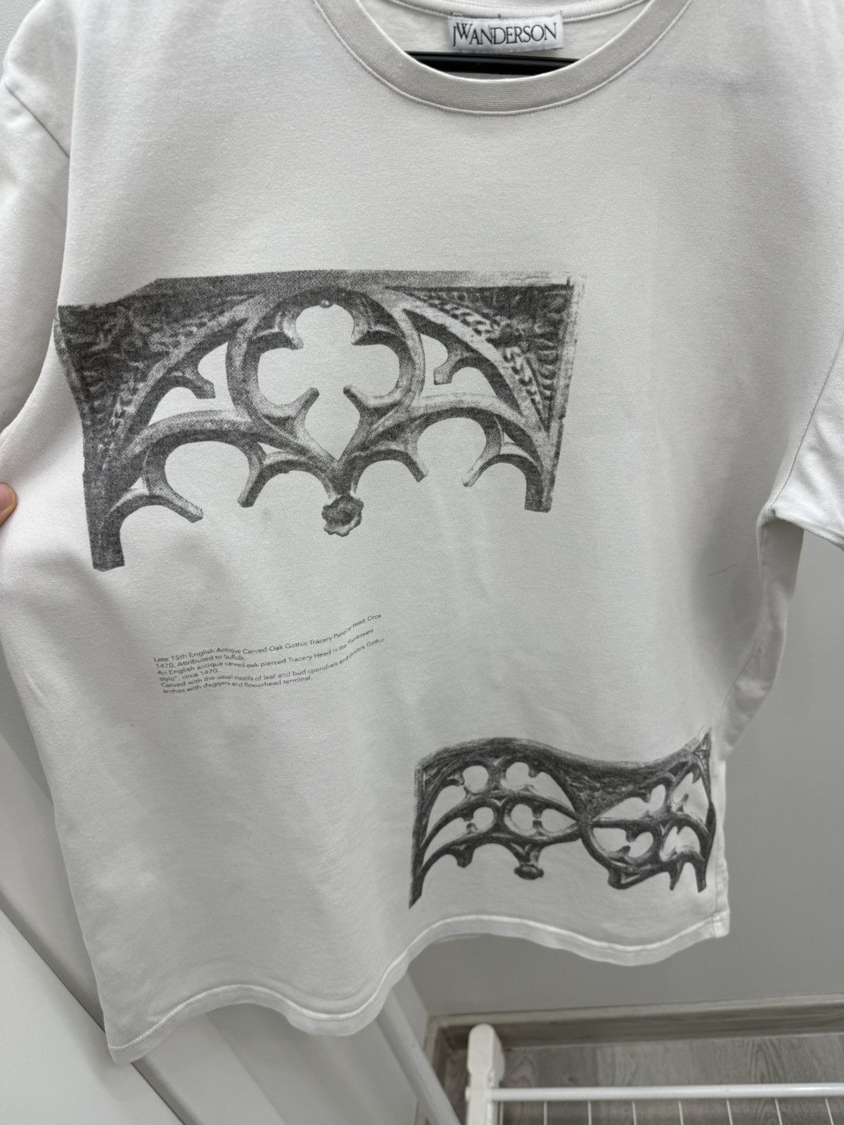 JW Anderson JW Anderson JW Anderson Ghotic Panel Printed Cotton Tee Size US M / EU 48-50 / 2 - 2 Thumbnail