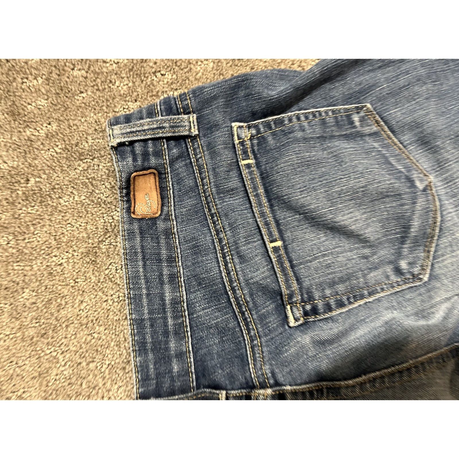 Paige PAIGE Jeans womens size 27 dark wash Peg Super skinny stretch denim jeans Size 27" / US 4 / IT 40 - 4 Thumbnail