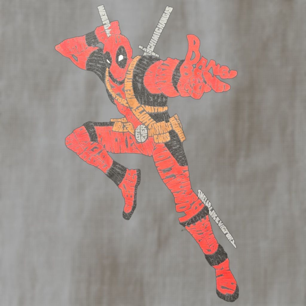 Vintage Marvel Deadpool Shirt Face Gray Graphic Logo Short Sleeve Adult Men's L Large Shirt Mens Gray Marvel Logo Deadpool Graphic 2010s Comic Movie Theme Size US L / EU 52-54 / 3 - 1 Thumbnail