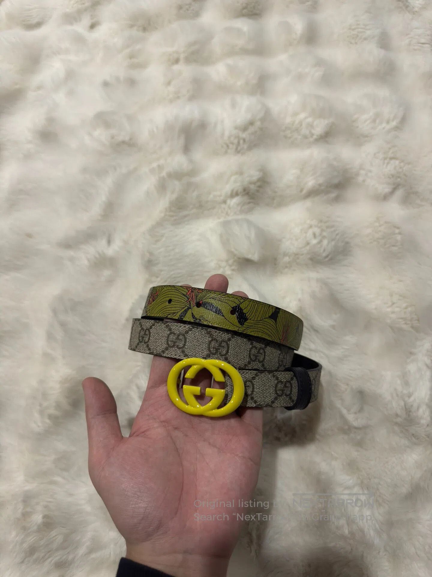 Gucci Guicci Fully Printed Floral Belt| Size ONE SIZE - 1 Thumbnail