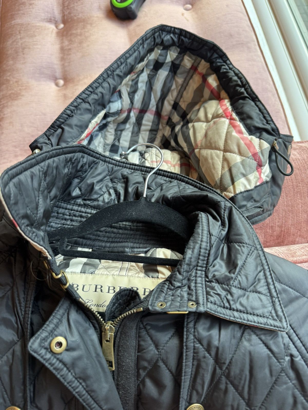 Burberry Quilted Hooded Jacket Size M / US 6-8 / IT 42-44 - 5 Thumbnail