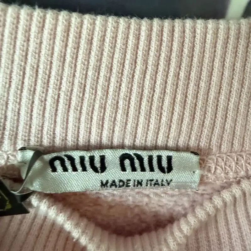 Miu Miu Miu Miu Pink Logo Women's Sweatshirt . Size XS / US 0-2 / IT 36-38 - 3 Thumbnail