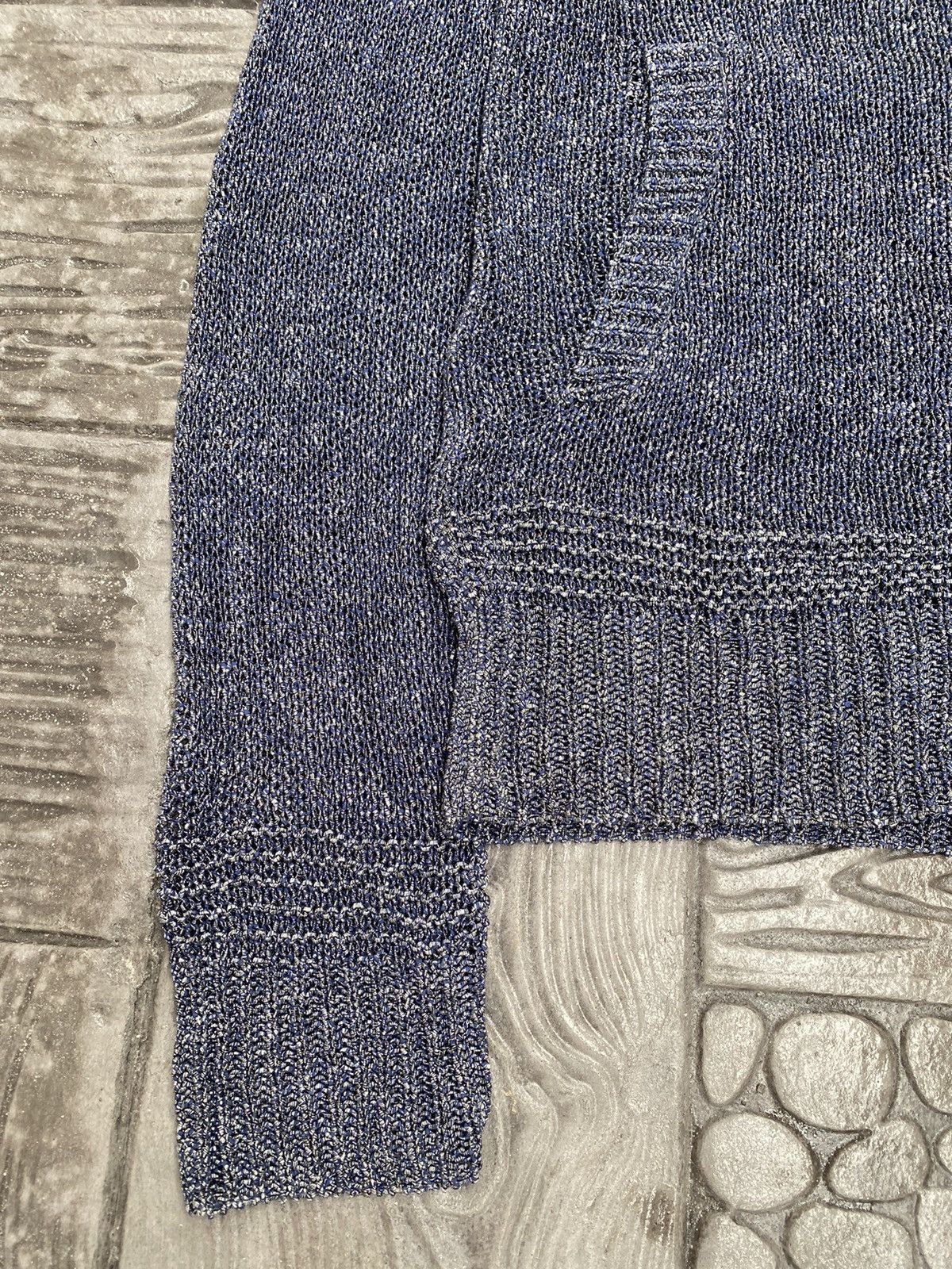 Tornado Mart Tornado Mart Cable Stitch/Fish Net Metal Blue Hooded Size US L / EU 52-54 / 3 - 3 Thumbnail