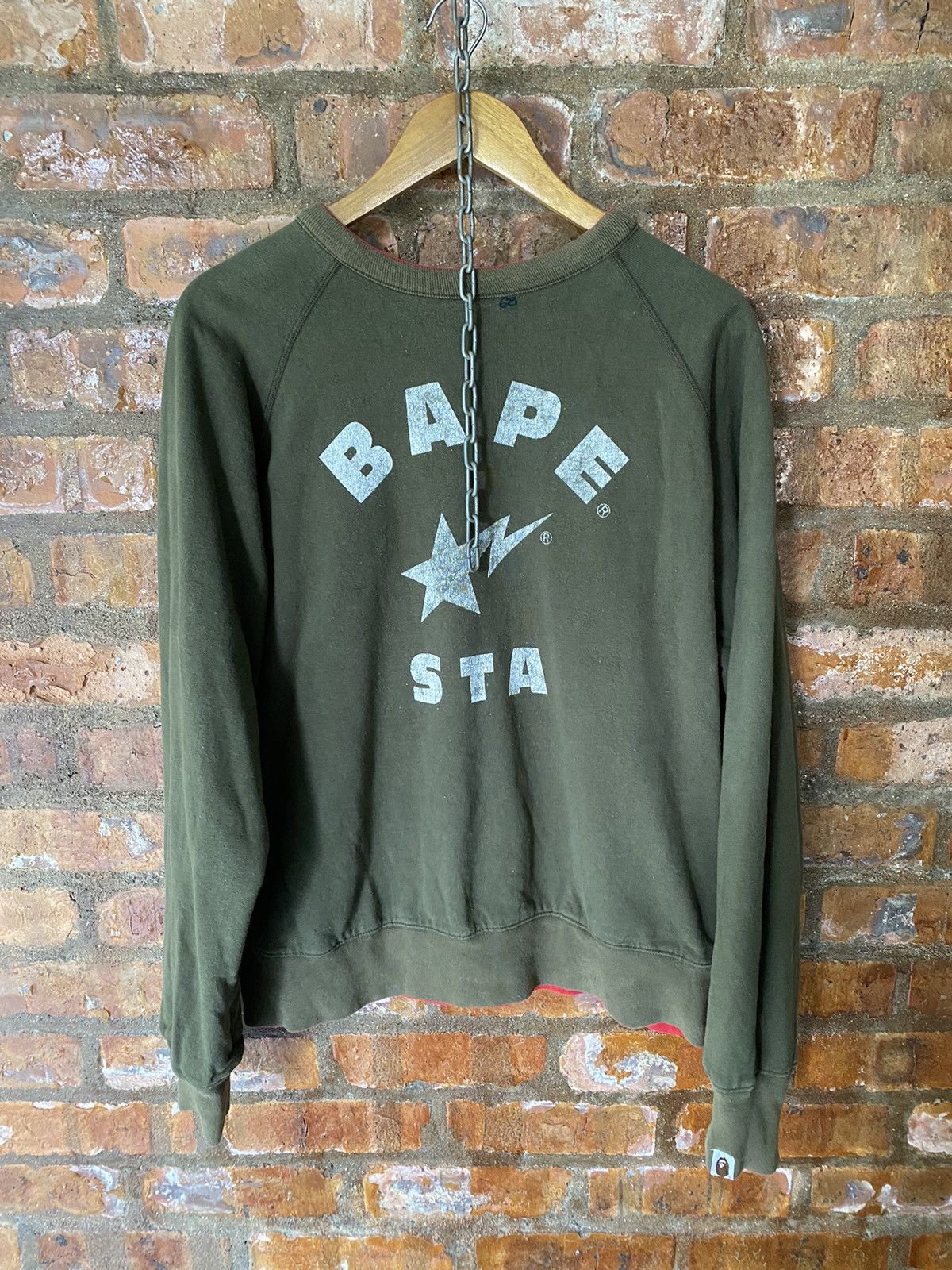 Bape AW2005 BAPE kiss Anarchy college Star reversible sweat Size US L / EU 52-54 / 3 - 15 Thumbnail